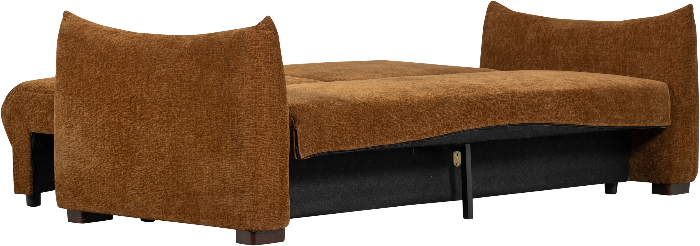 WOOOD Schlafsofa »Jonne Strukturbezug mit Schlaffunktion, H 92 x B 233 x T 105 cm« Tragkraft 220 kg, Sitzbreite 192 cm, Geringe Verschleißfestigkeit