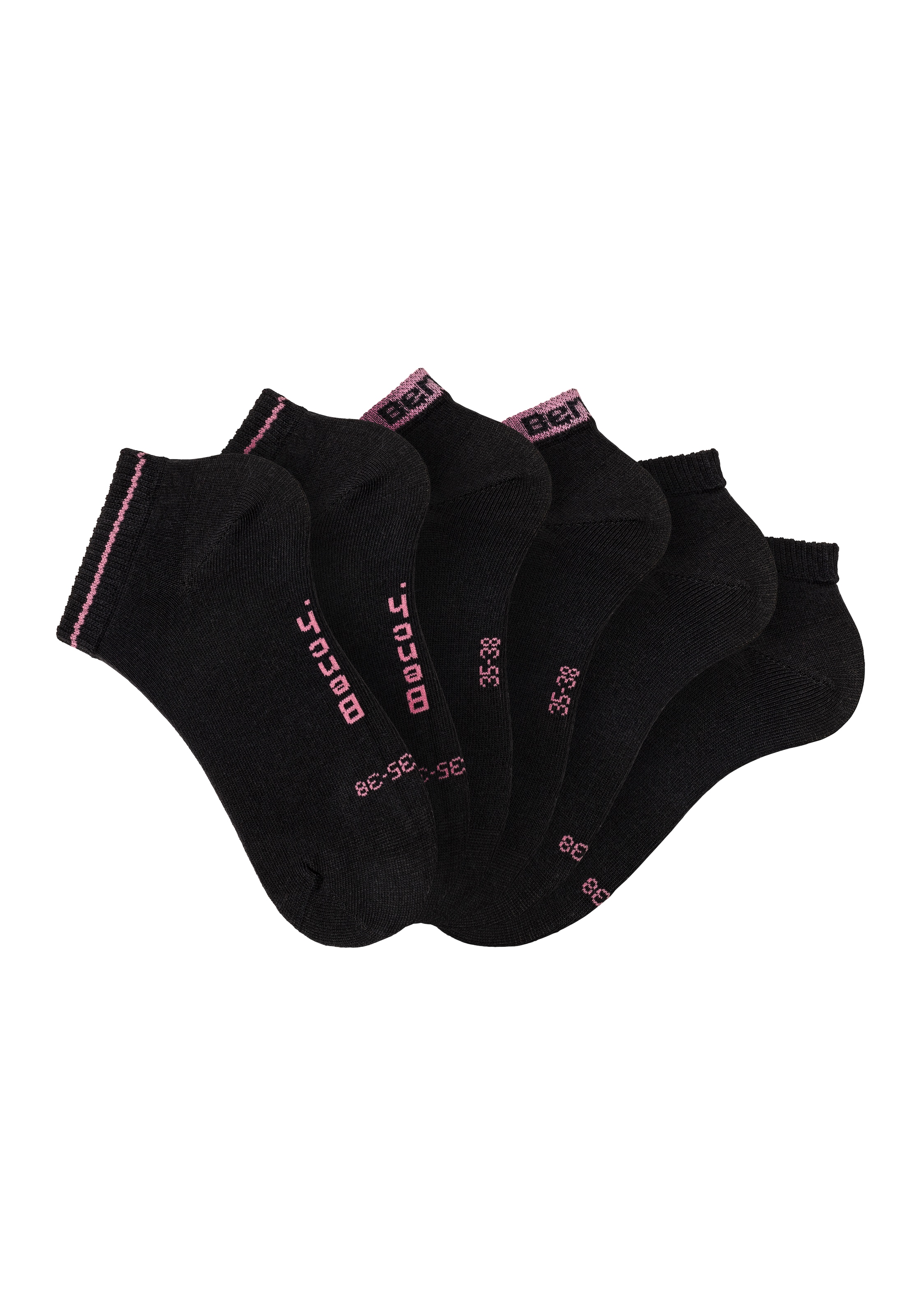 Bench. Sneakersocken, (Packung, 6 Paar), mit unterschiedlichen Designs