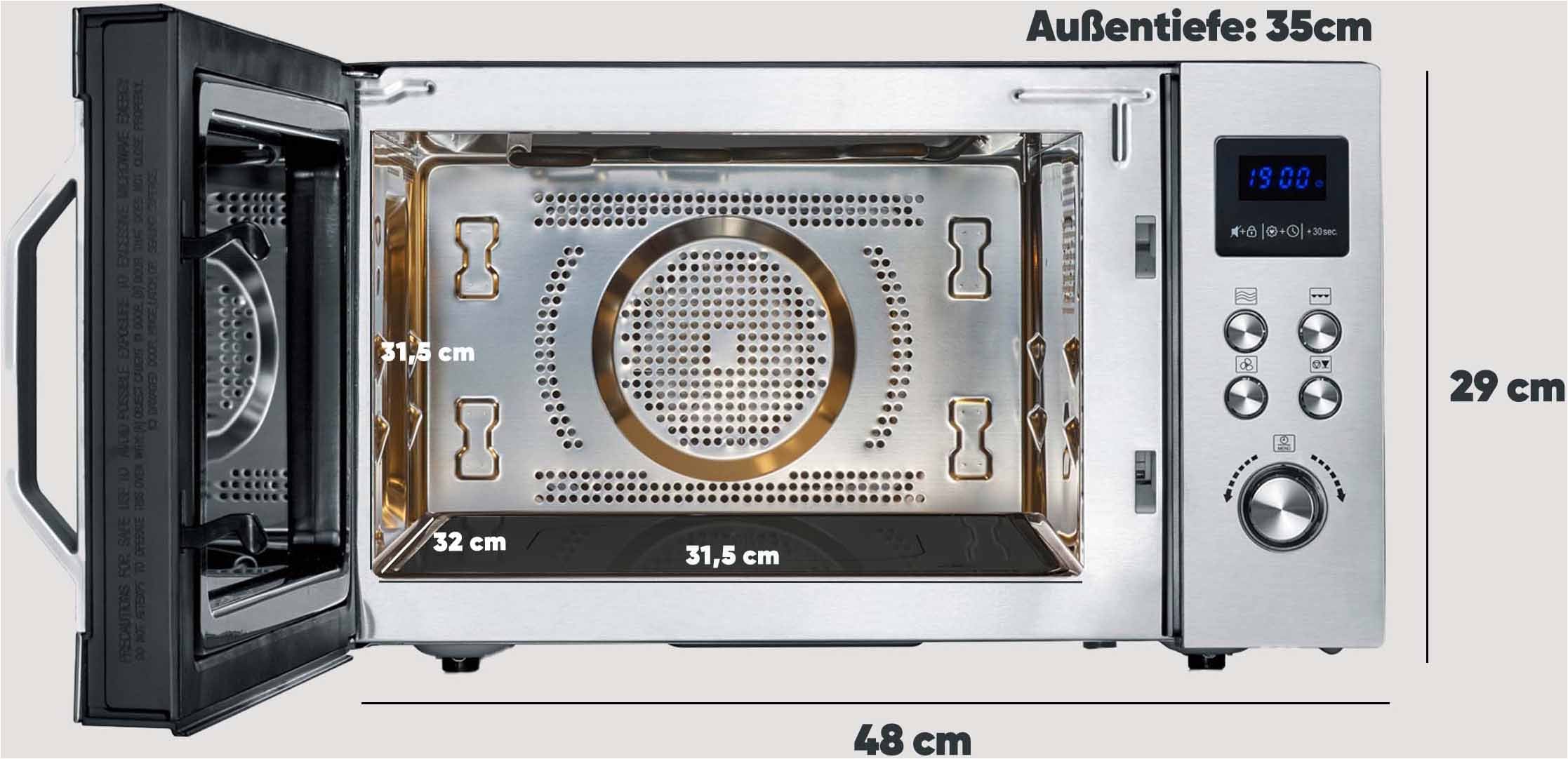Severin Mikrowelle »MW 7777« Grill | Heißluft | Mikrowelle 900 W mit 8 Automatikprogrammen