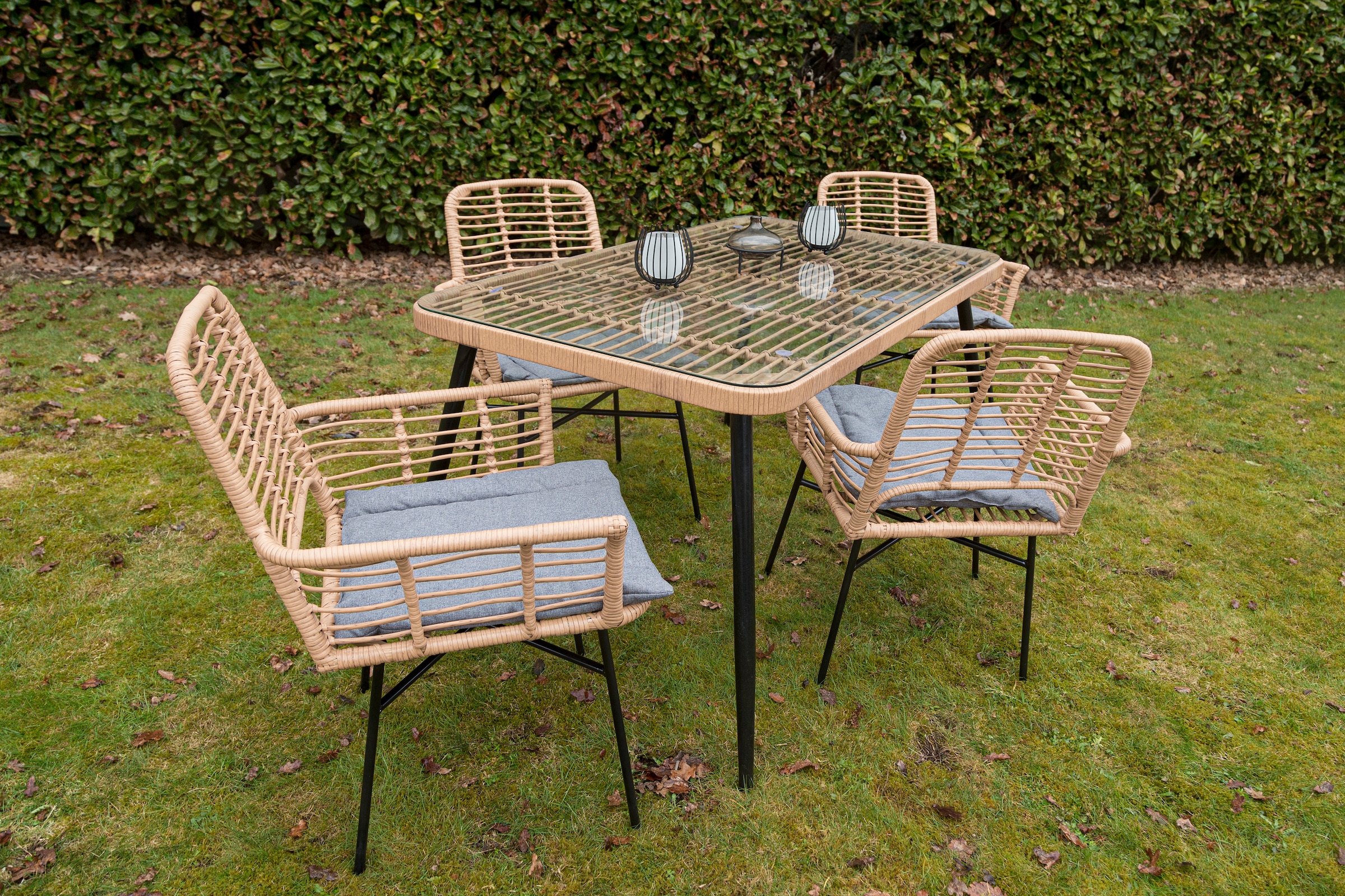 my Flair Garten-Essgruppe, (5 tlg.), 1 Tisch, 4 Stühle