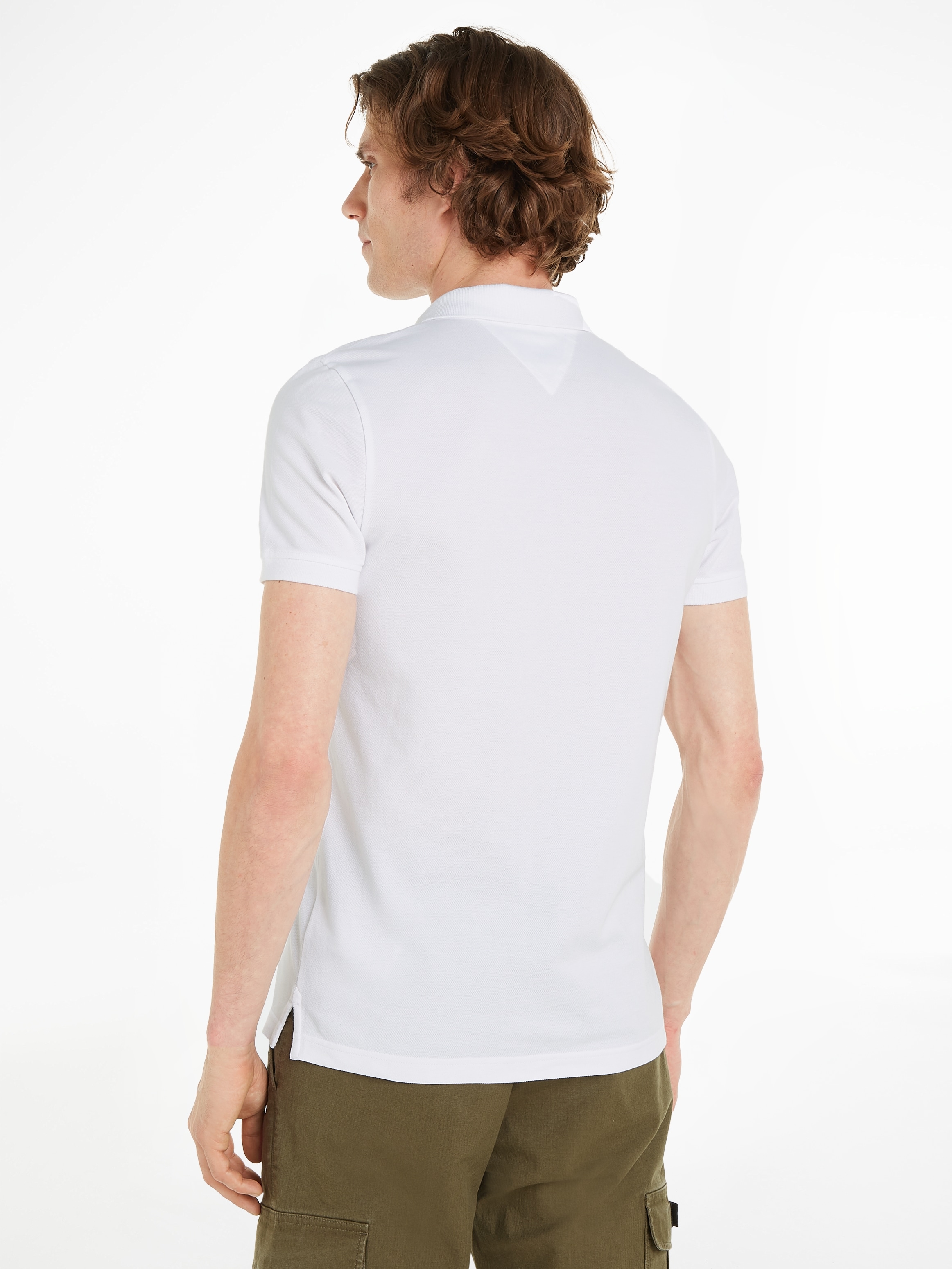 Tommy Jeans Plus Poloshirt »TJM SLIM PLACKET POLO EXT« Große Größen mit Logostickerei