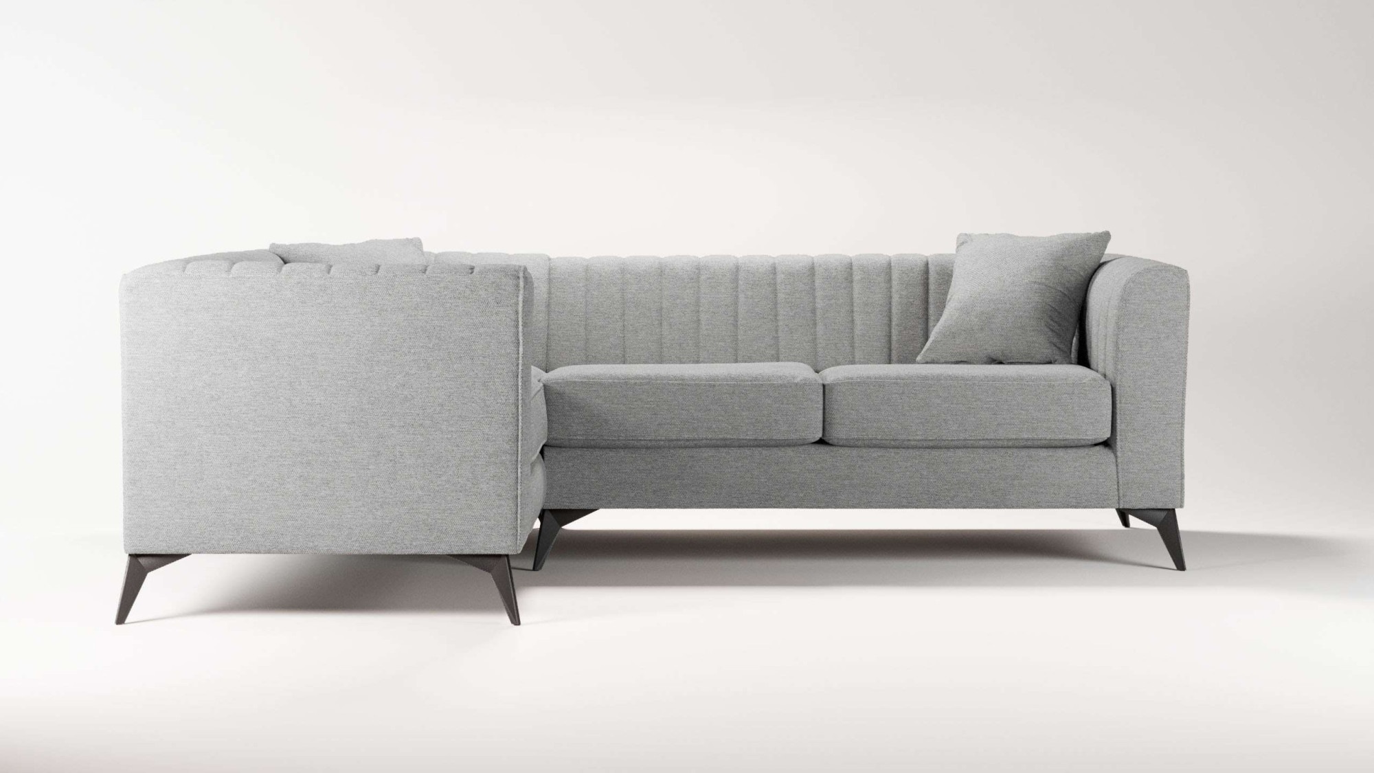 Places of Style Ecksofa »MATTHEW L-Form ideal für kleine Räume, Maße B/T/H: günstig online kaufen