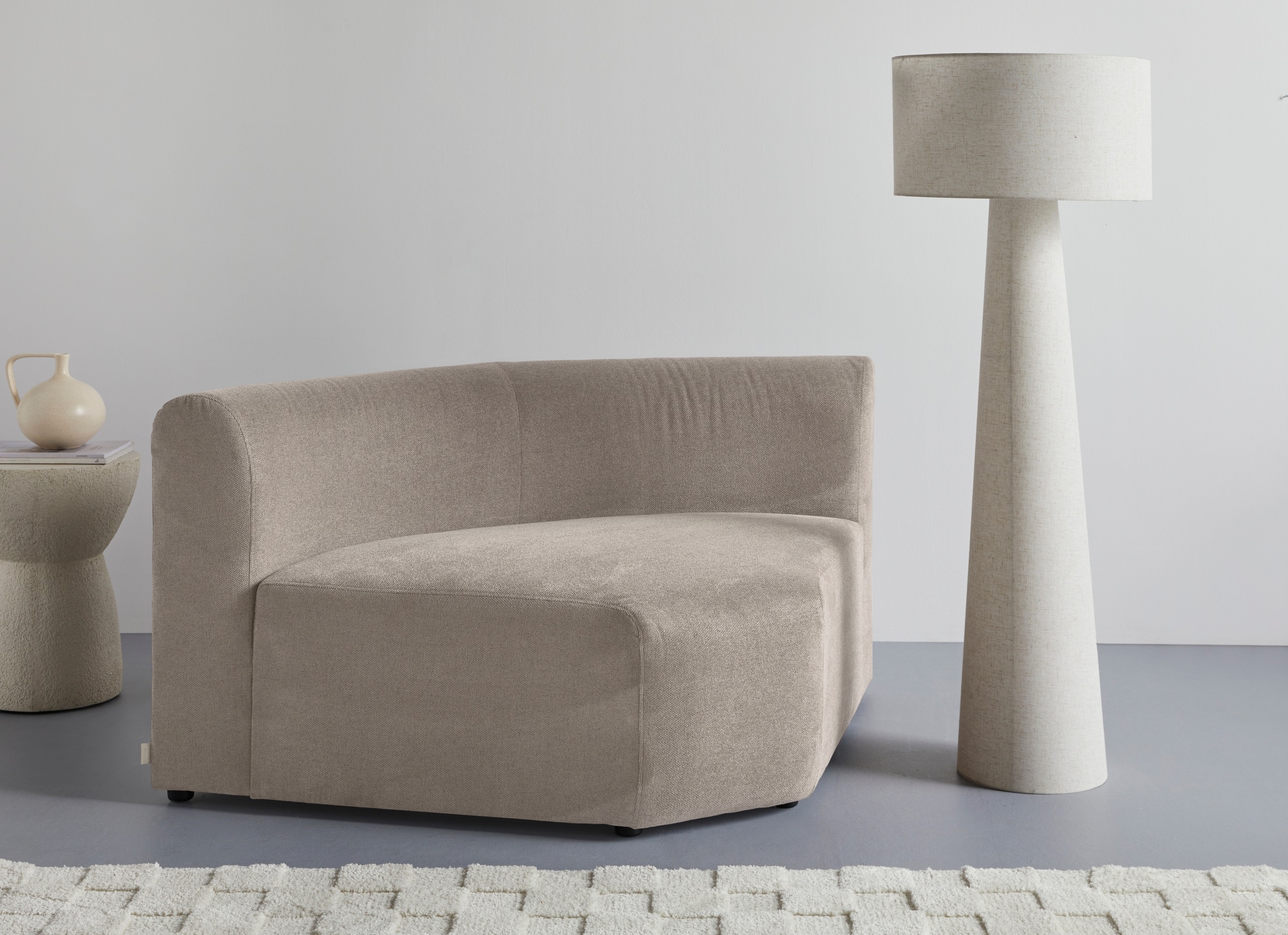 LeGer Home by Lena Gercke Sofa-Eckelement »LYZA mit gerundeter Rückenlehne, günstig online kaufen