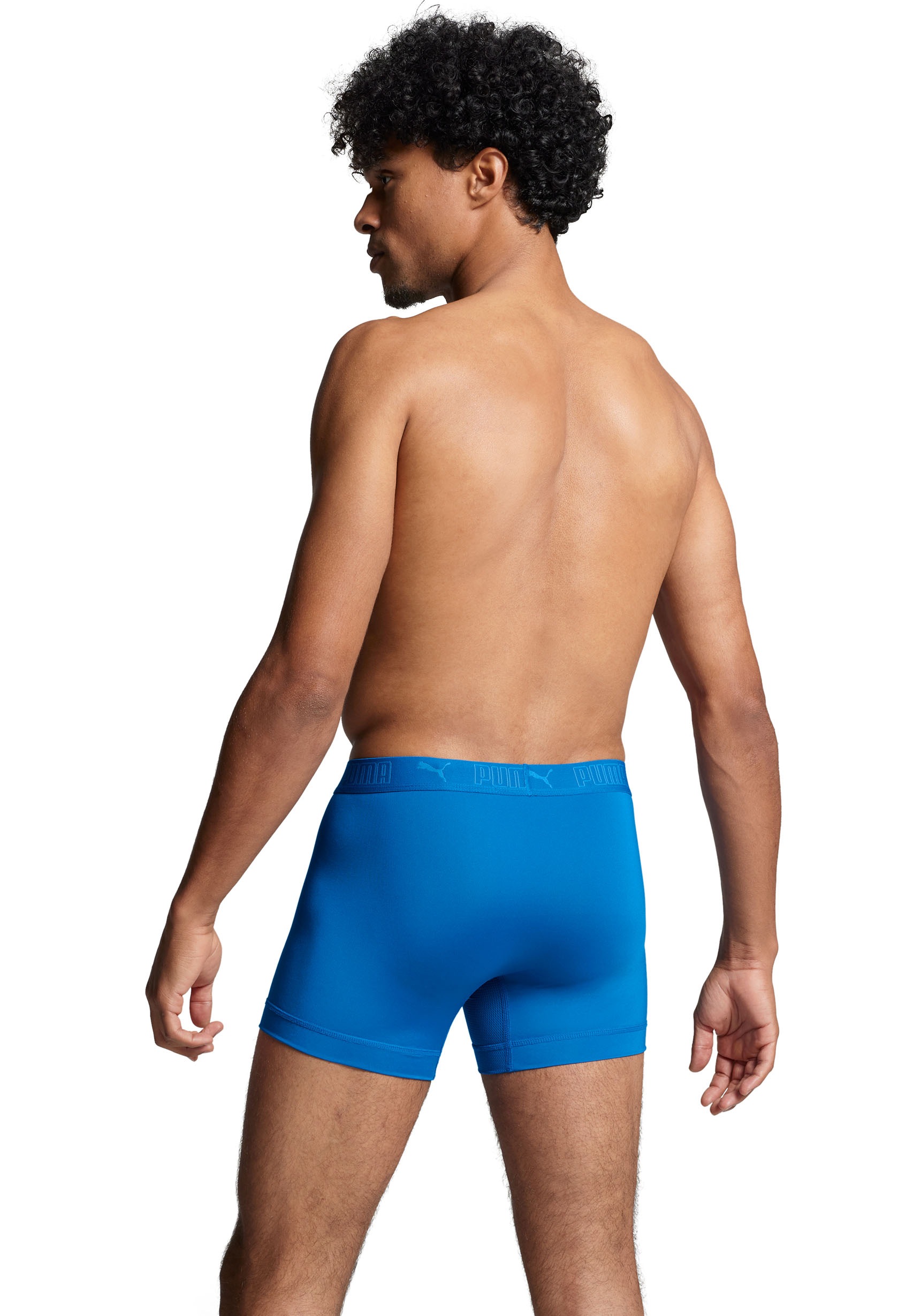 PUMA Boxershorts »PUMA MEN SPORT MICROFIBER BOXERS 2P«, (Packung, 2er Pack), mit Logo-Bund