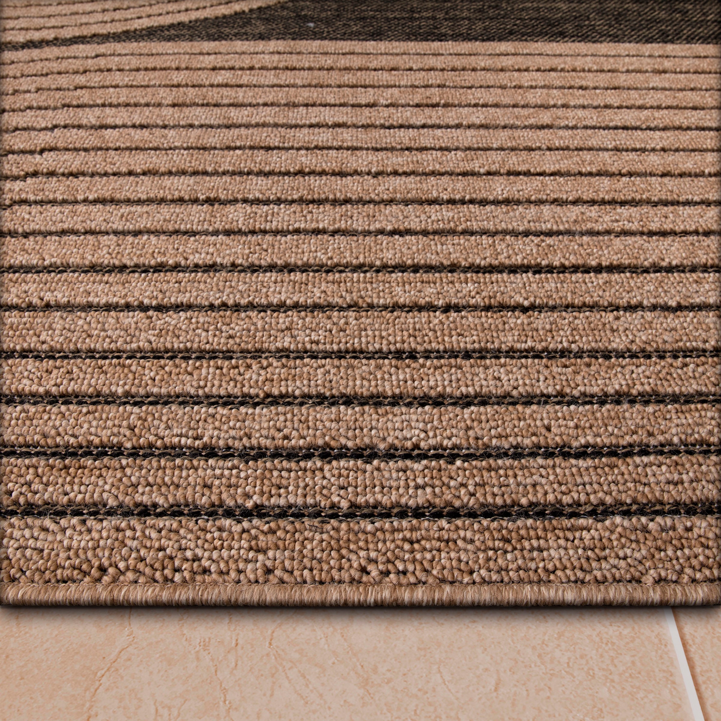 Paco Home Teppich »Cologne geeignet kaufen Fransen, auf Outdoor rechteckig, Raten meliert, Regenbogen, 493«, mit Flachgewebe