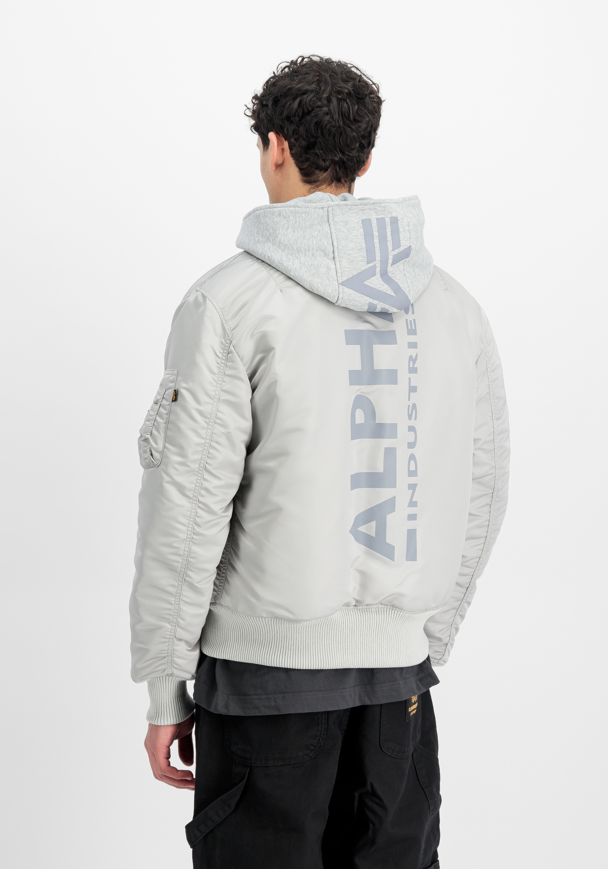 Alpha Industries Bomberjacke »Alpha Industries Men - Bomber Jackets MA-1 Zip Hood Back Print«
