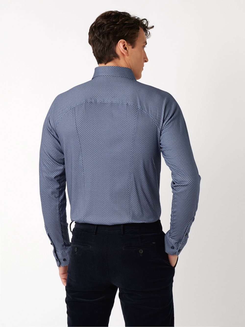 DESOTO Langarmhemd »Jersey Casual Kent« Businesshemd, Kentkragen