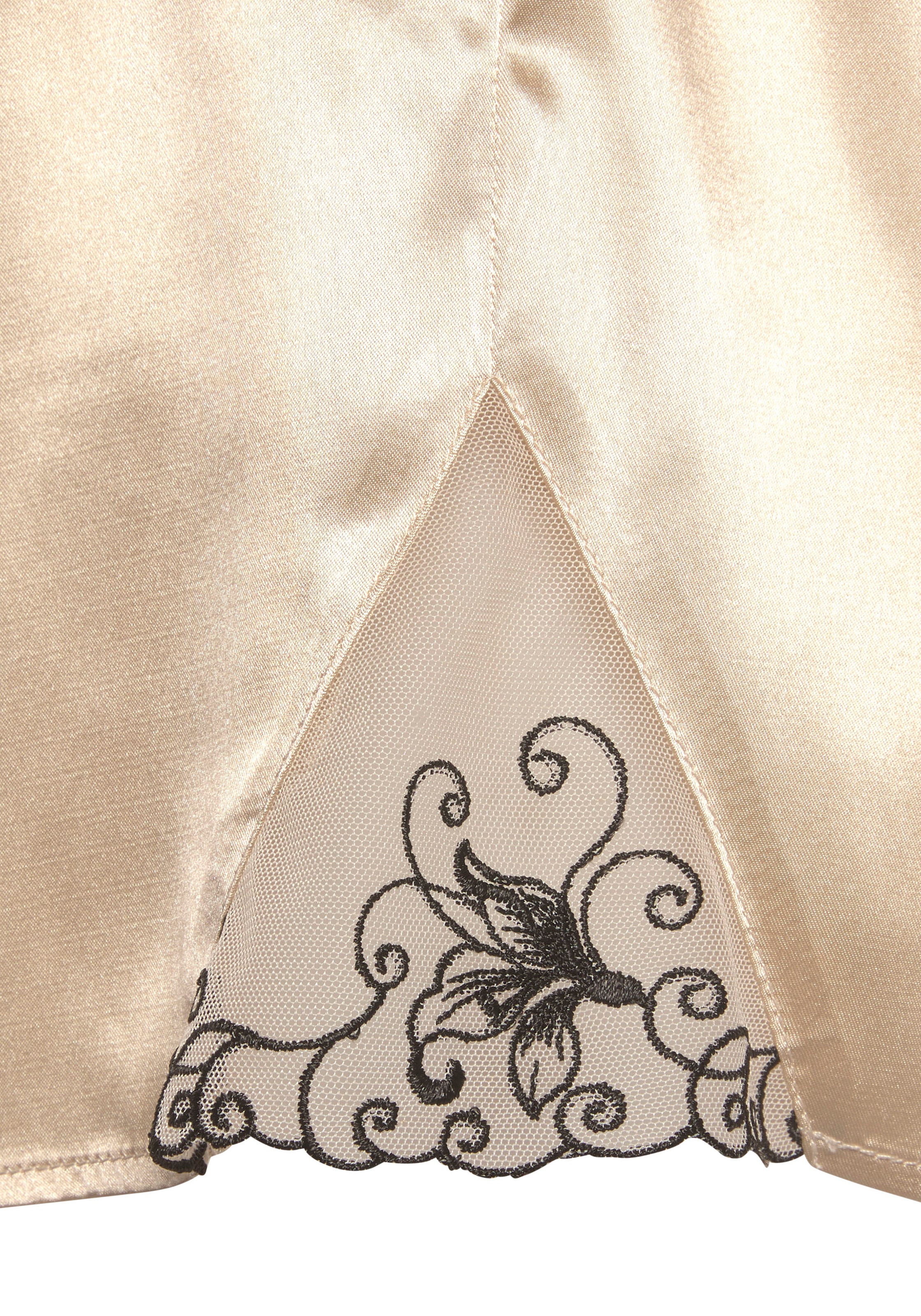 LASCANA Shorty 1 Stück, 2 tlg. mit Zierschleife und Spitzeneinsätzen