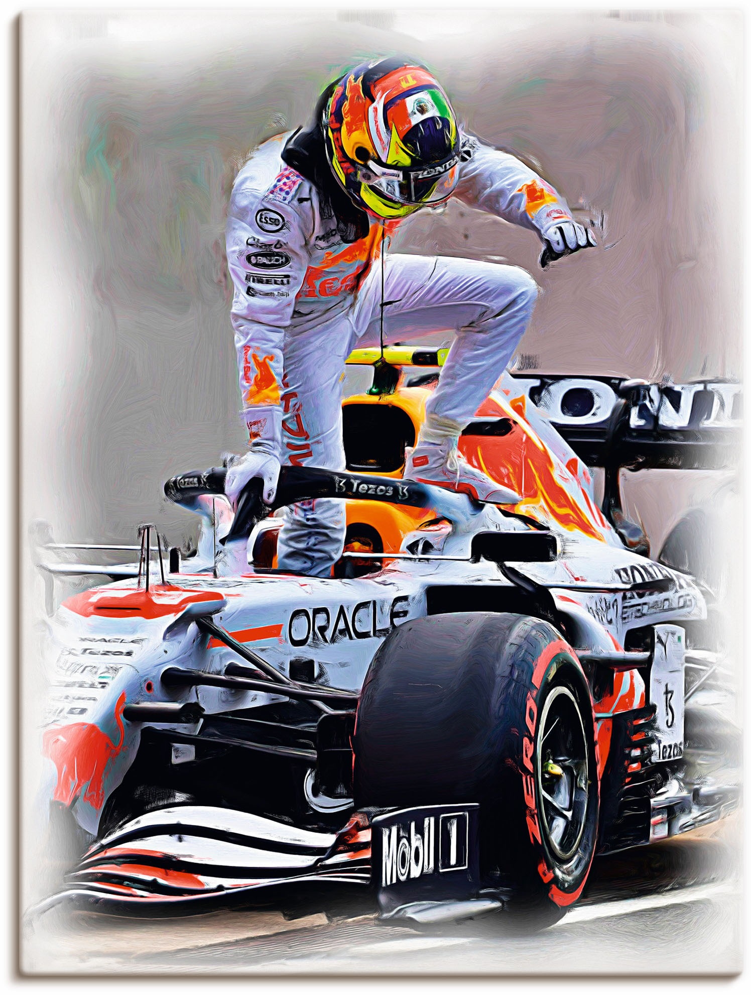 Artland Leinwandbild »Sergio Pérez alias Checo«, Auto, (1 St.), auf Keilrah günstig online kaufen