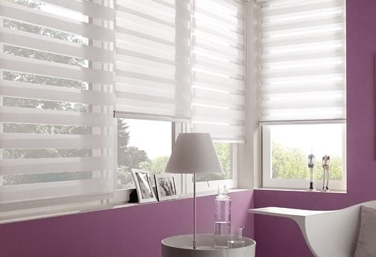 GARDINIA Doppelrollo »mit Aluminiumkassette«, Lichtschutz, Sichtschutz, mit Bohren, freihängend, Hochwertige Optik und Staubschutz