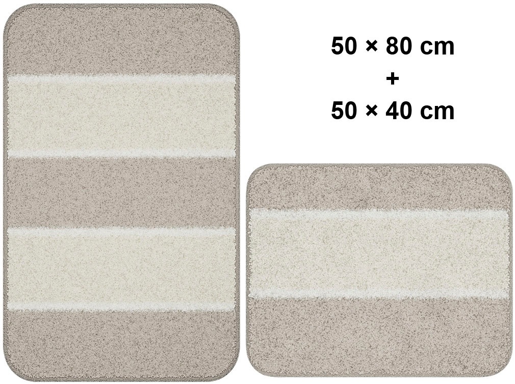 Linea Due Badematte »Waymore«, rutschhemmend beschichtet, fußbodenheizungsgeeignet