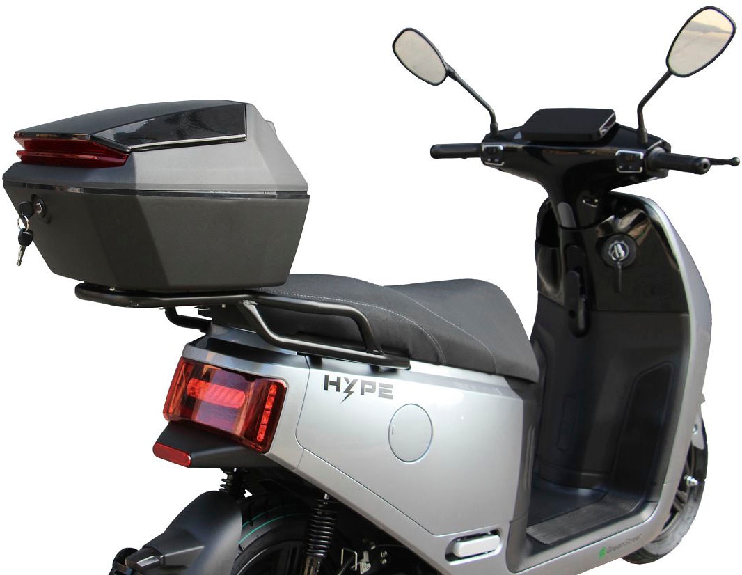 GreenStreet E-Motorroller »HYPE 3000 W 85 km/h inkl. Topcase«, bis zu 90 km Reichweite, mit USB-Anschluss und Keyless-System