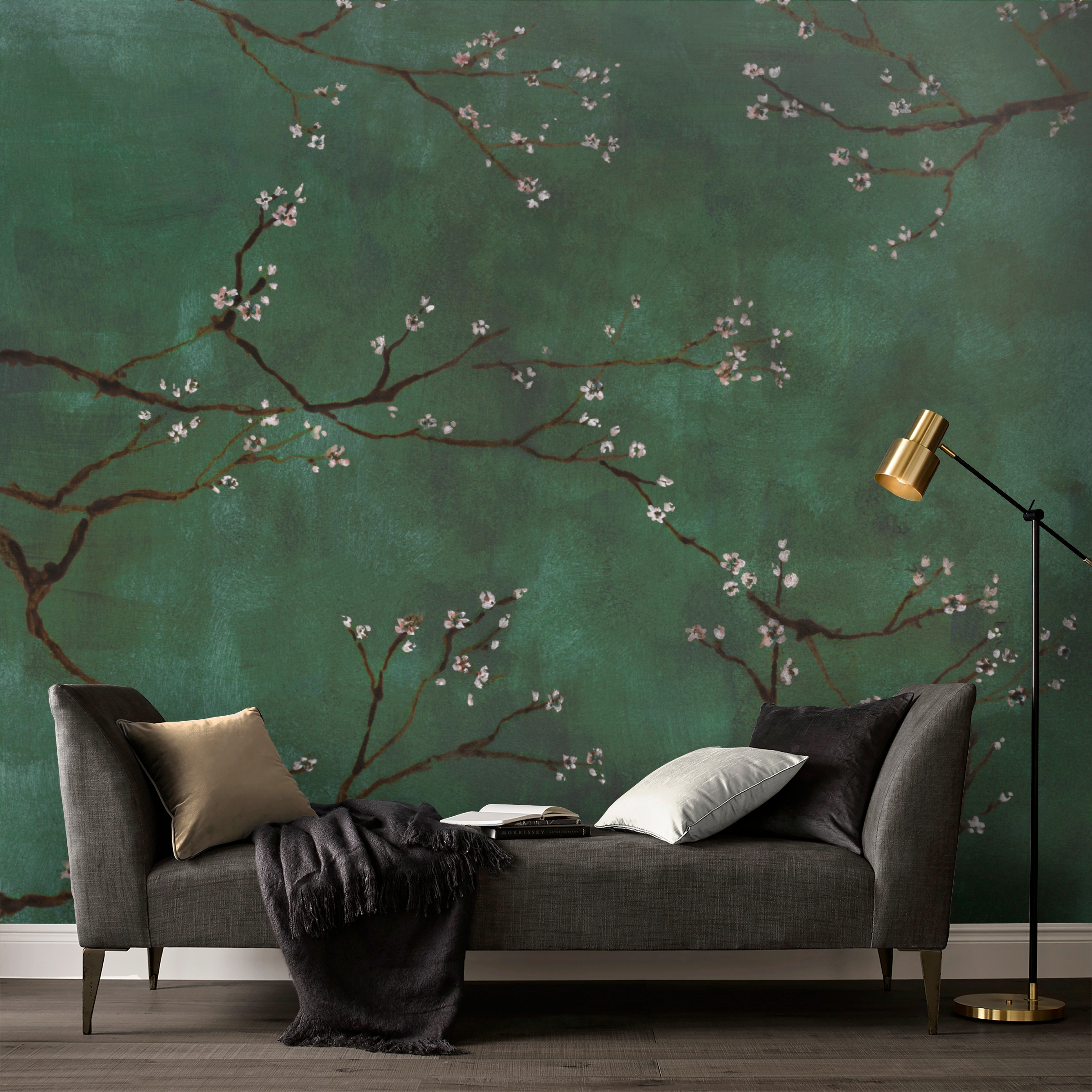 Art for the Home Fototapete Chinese bloesem groen 280 x 300 cm günstig online kaufen