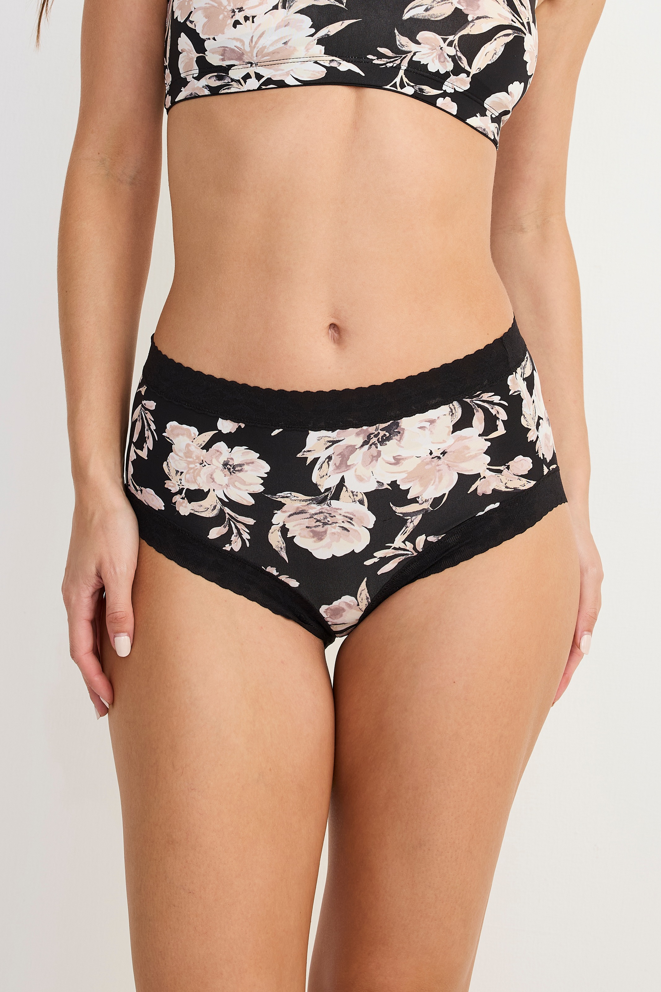Jockey Slip »SOFT STRETCH LACE BRIEF 3PACK«, (3er Pack), Florales Muster, dehnbare Spitze