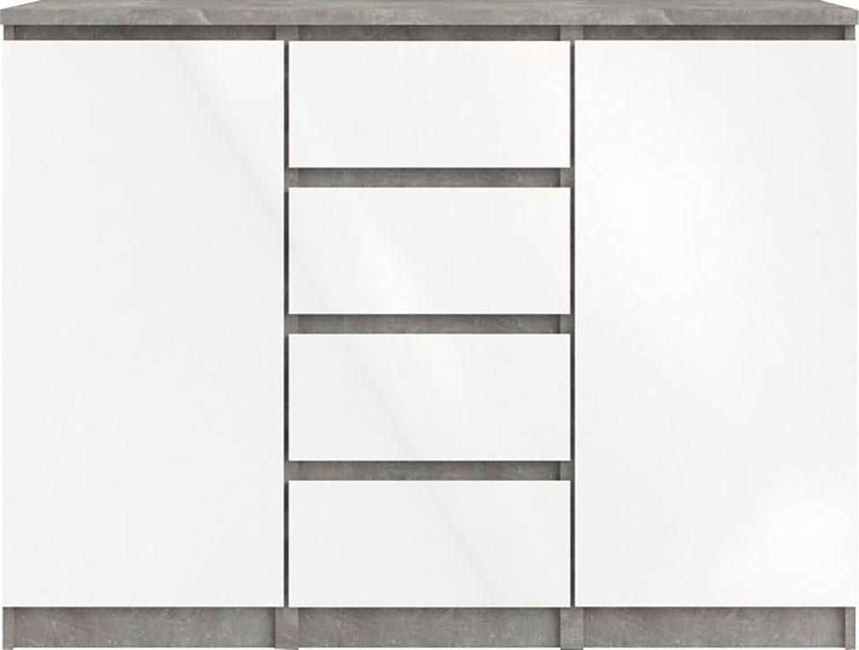 INOSIGN Kommode »Naia, Sideboard, 4 Schubladen, 2 Türen, Aufbewahrung, grif günstig online kaufen