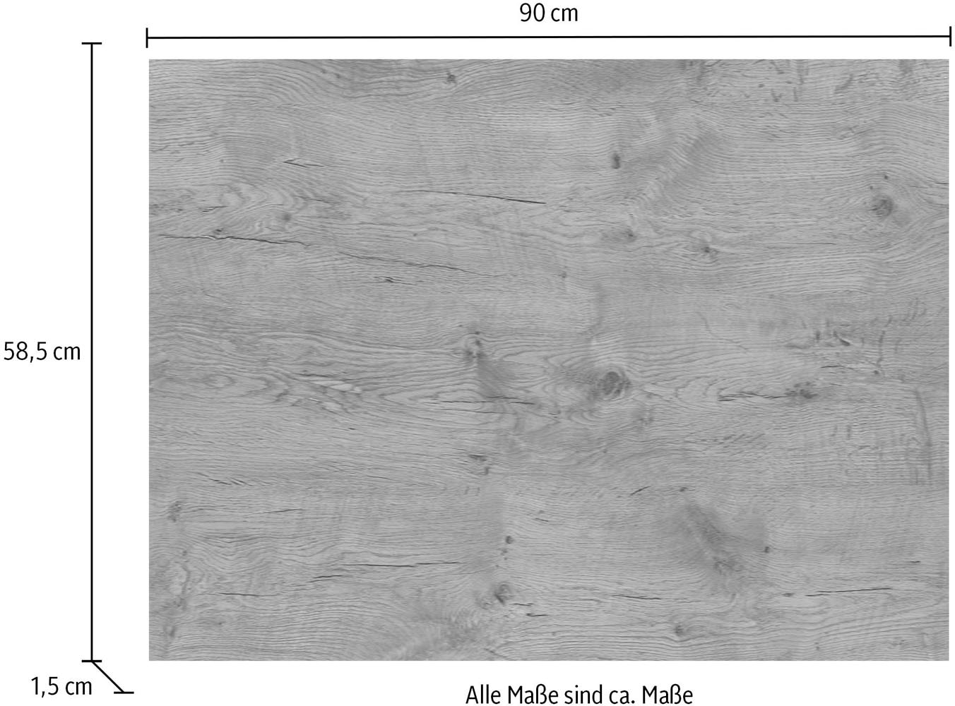 IMPULS KÜCHEN Schrankwange »Abdeckboden (Top-Platte)«, in vielen Breiten; 1,6 cm stark, 58,5 cm tief; passend zu allen Serien