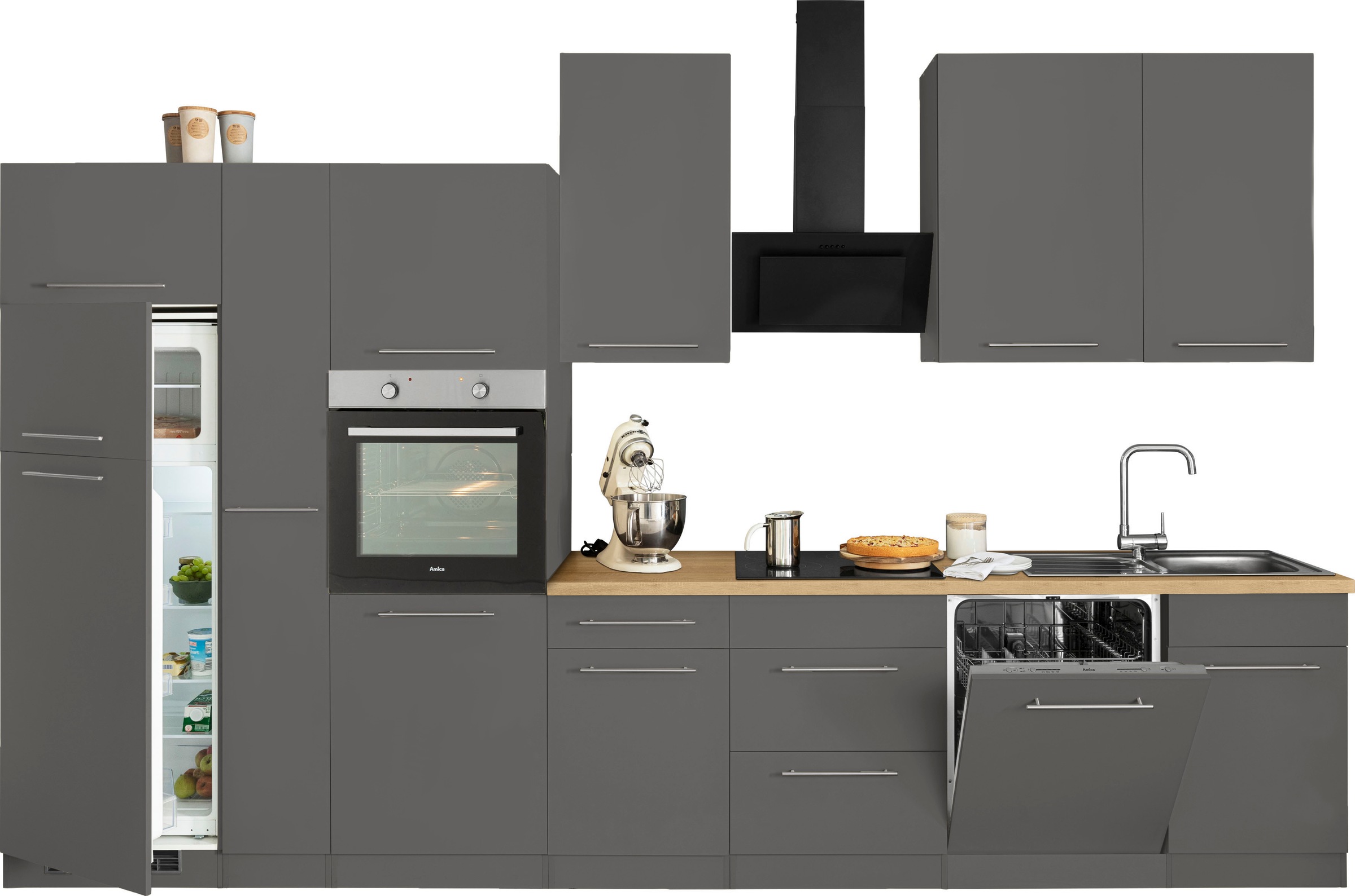 wiho Küchen 370 »Unna«, Küchenzeile E-Geräten, online Breite mit cm kaufen