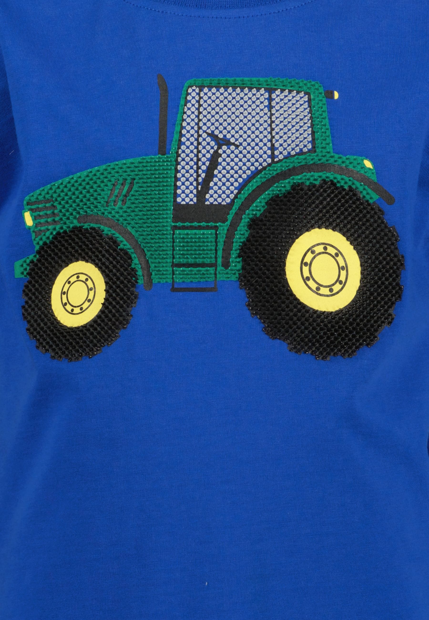 Blue Seven T-Shirt Basic-Passform, bedruckte Optik, mit Druckapplikation