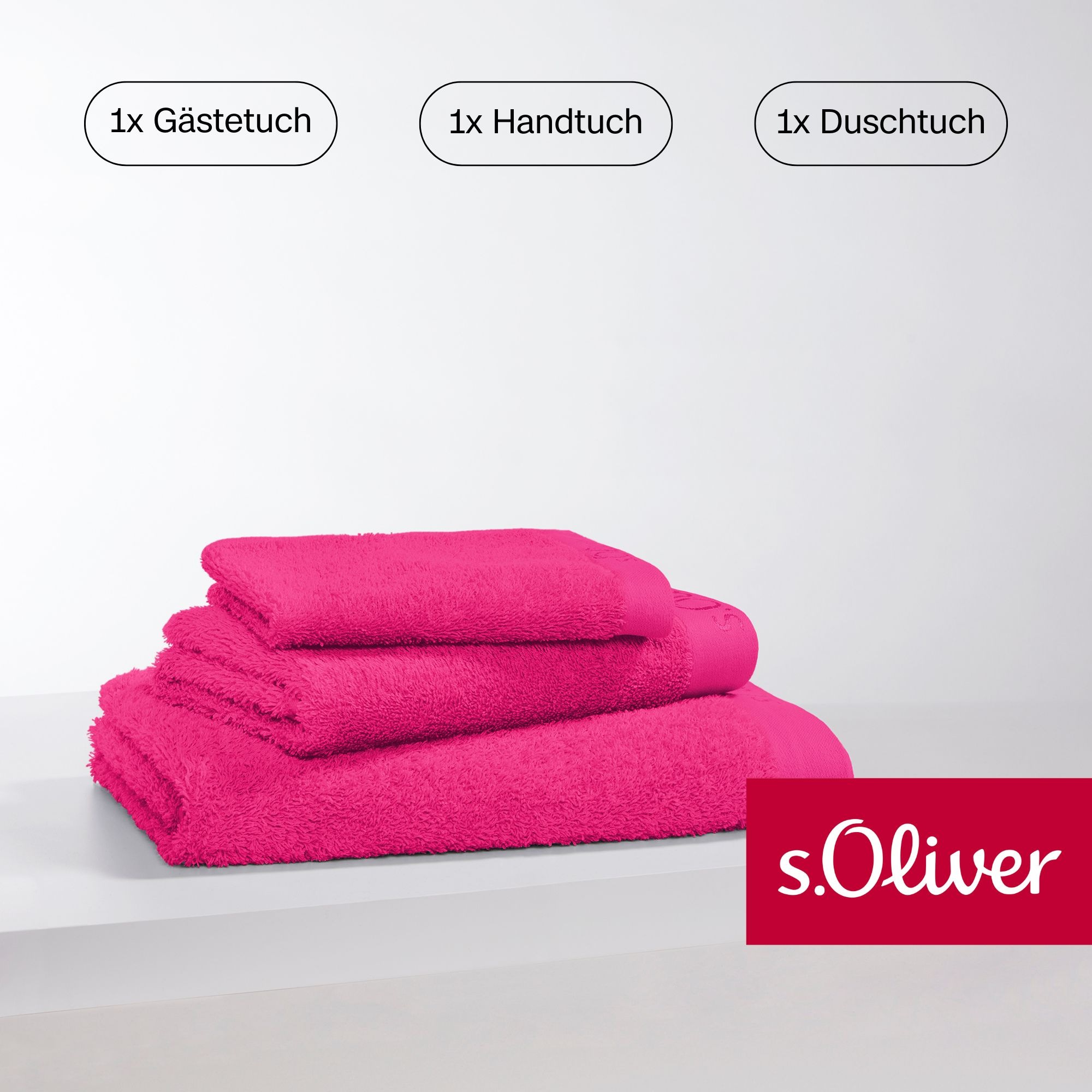 s.Oliver Handtuch Set »s.Oliver, Premium Qualität, 600 gr/m²,«, (Set, 3 St. günstig online kaufen