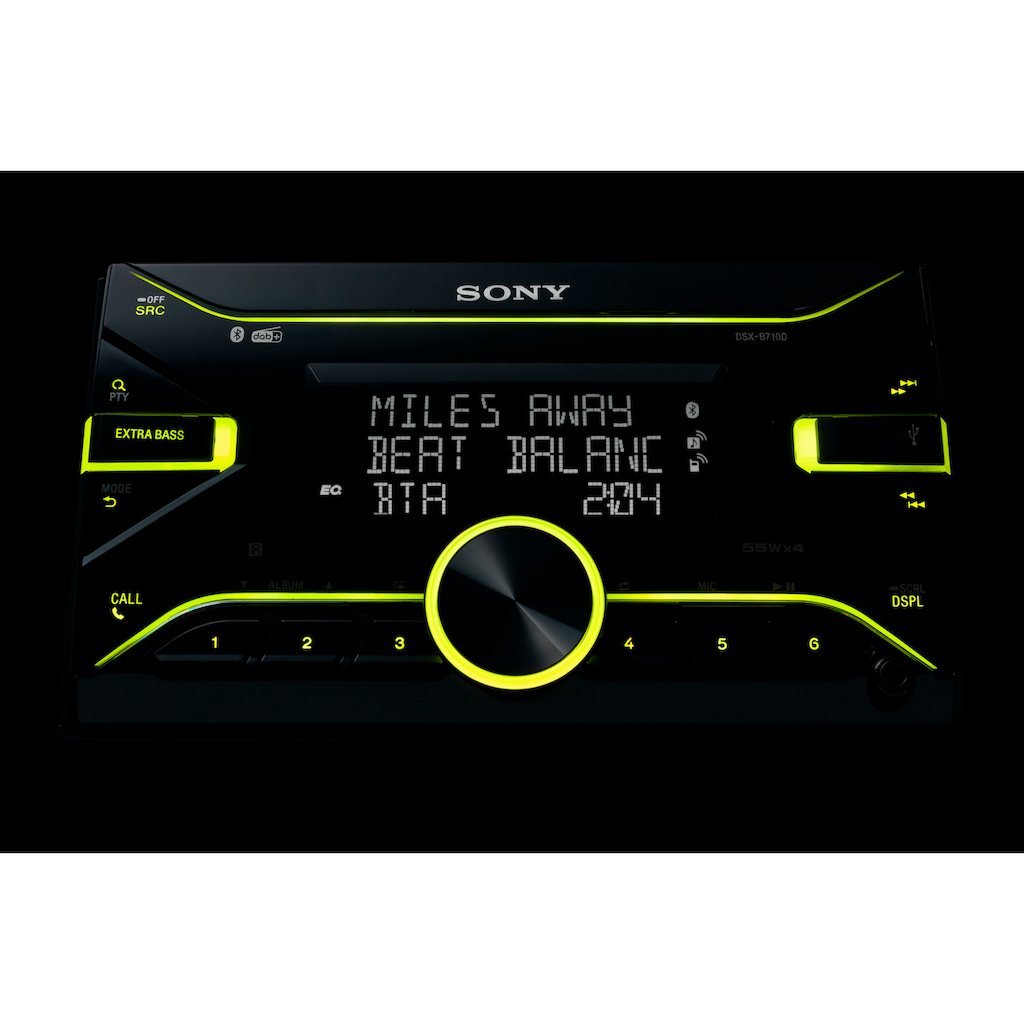 Sony Autoradio »DSXB710KIT«, (Bluetooth Digitalradio (DAB+)-FM-Tuner 55 W)