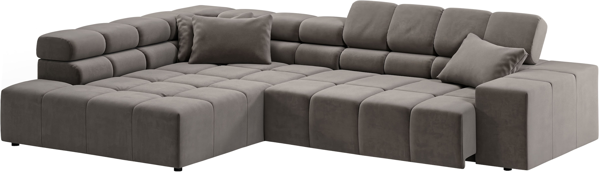 INOSIGN Ecksofa »Ancona incl. Kopfteilverstellung, OTTOs Choice, Breite 319cm, L-Form«, wahlweise motorische Sitztiefenverstellung, auch in Cord + Easy Care