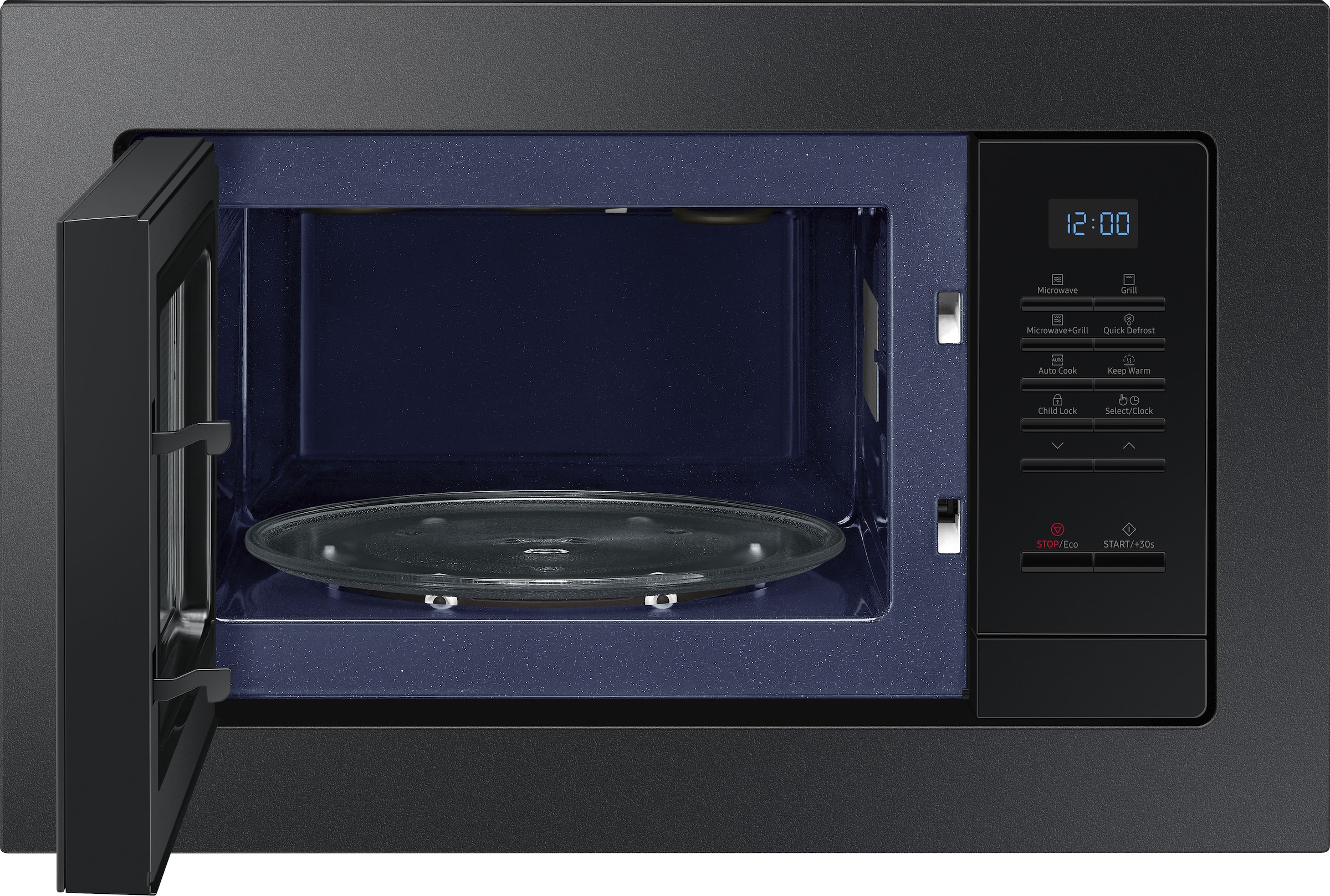 Samsung Mikrowelle »MG20A7013CB/EG«, Mikrowelle-Grill, Garen, Backen & Grillen mit pflegeleichten Keramik-Emaille Innenraum