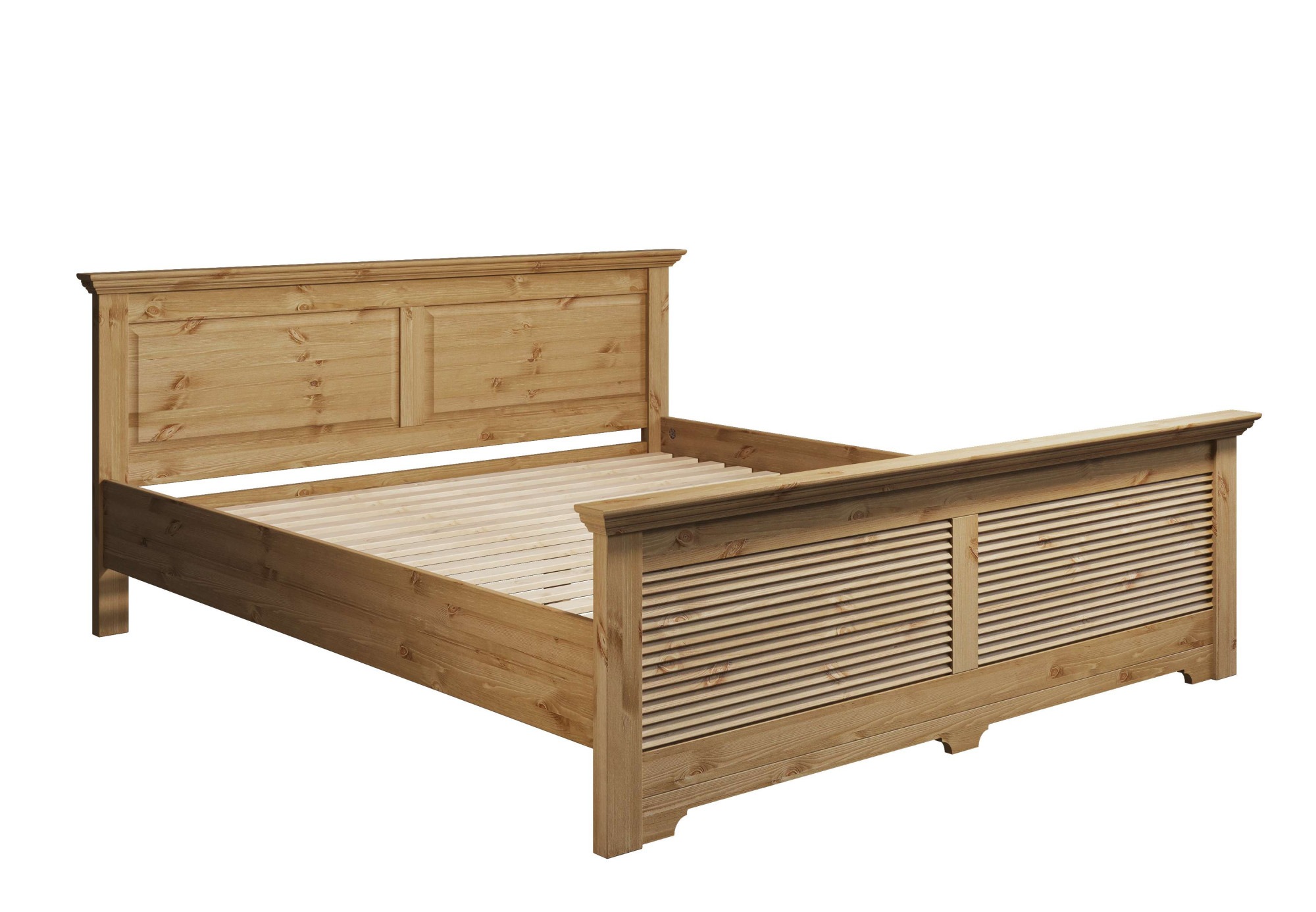Home affaire Bett »Rauna, Landhausstil, edles Design mit Lamellen und Kasse günstig online kaufen
