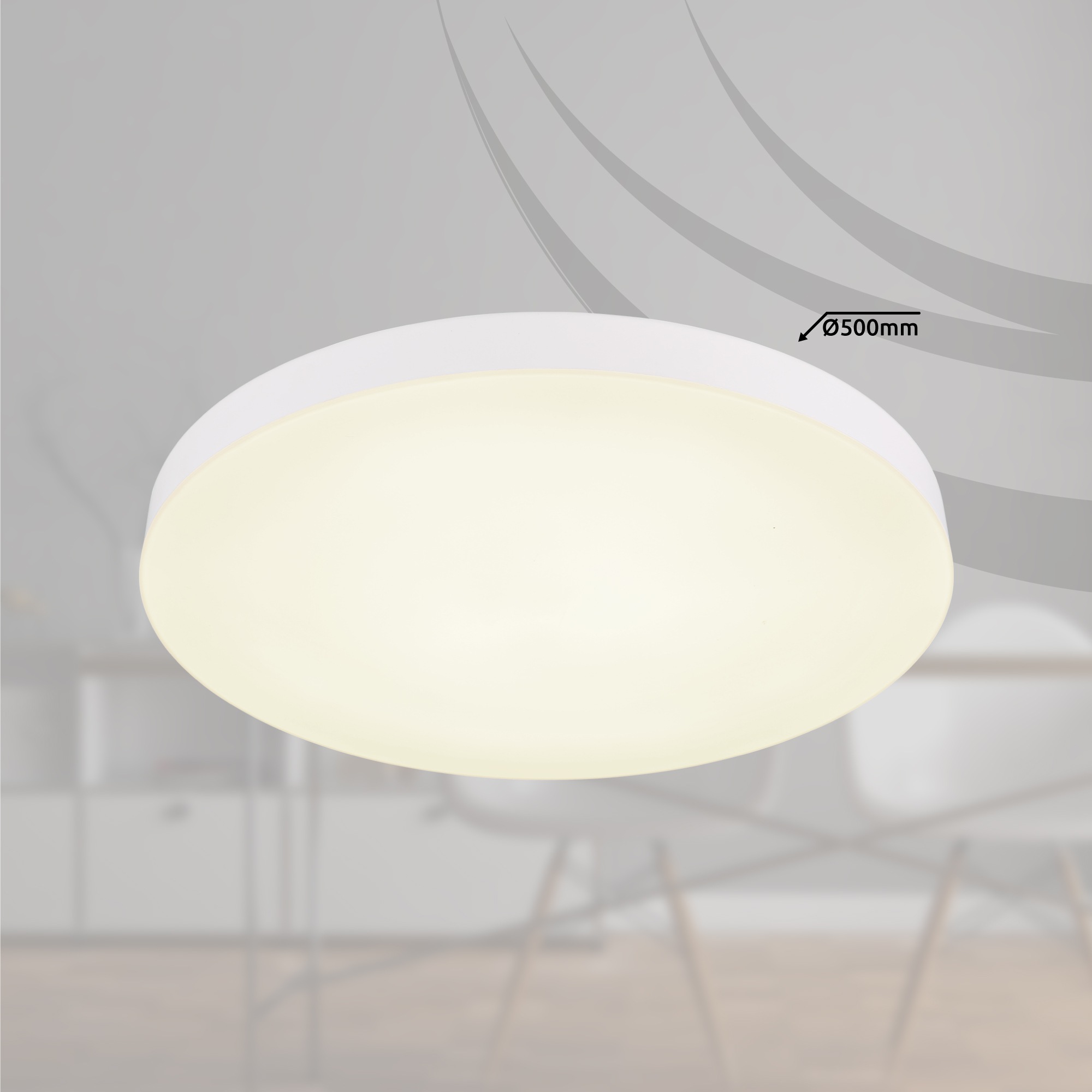 GLOBO LIGHTING LED Deckenleuchte »MATTHEW«, Leuchtmittel LED-Modul | LED fest integriert, Deckenlampe / Schlafzimmer / Wohnbereich / Arbeitszimmer / weiß / rund