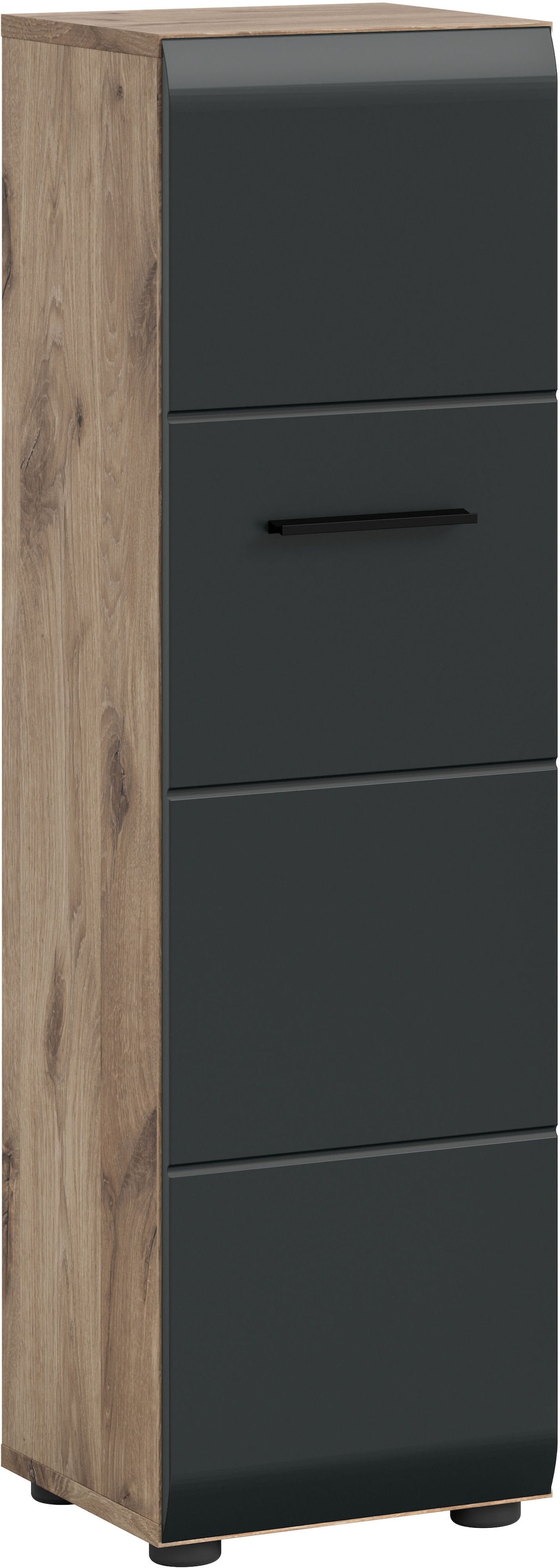 INOSIGN Stauraumschrank 1 Stk. tlg. Florenz, Badschrank Nox Oak NB, 106 cm günstig online kaufen
