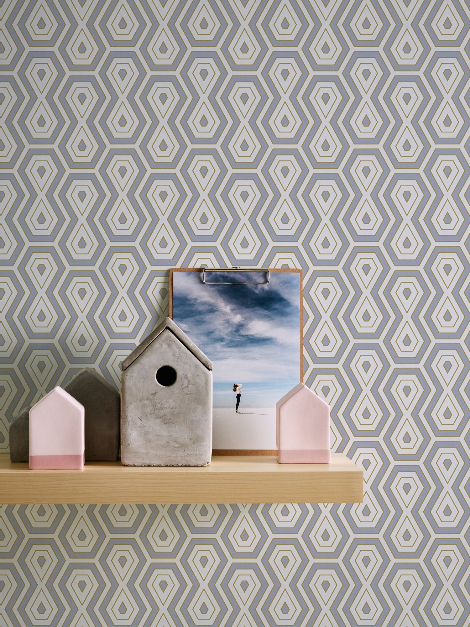 Architects Paper Vliestapete »Jungle Chic«, geometrisch-grafisch-Retro, Geometrische Tapete Retro Vintage Tapeten Wohnzimmer Schlafzimmer Flur