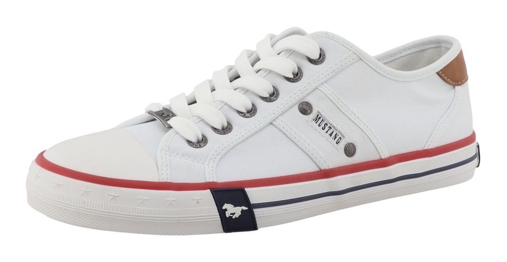 Mustang Shoes Sneaker »Calogero«  Freizeitschuh, Halbschuh, Schnürschuh mit modischen Kontrastnähten