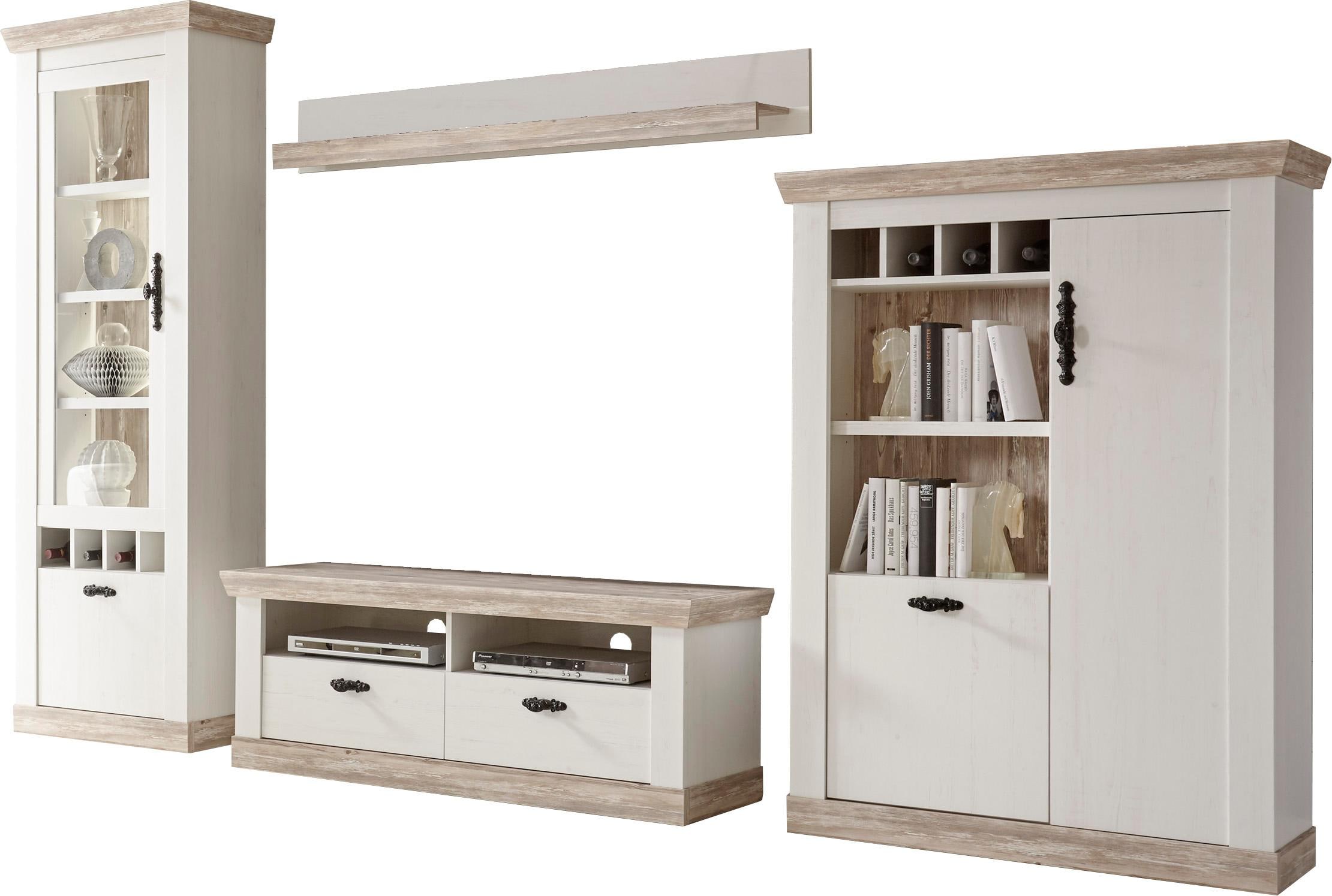 Home affaire Wohnwand »Florenz, Anbauwand im Landhausstil, Komplettset mit günstig online kaufen