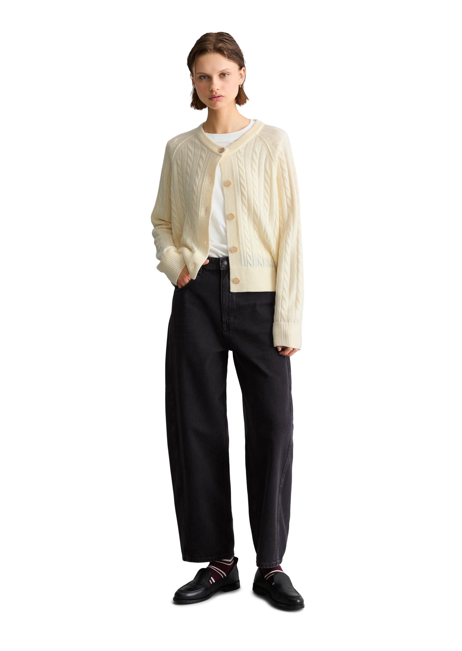 Marc O'Polo DENIM Cardigan aus Schurwoll-Mix
