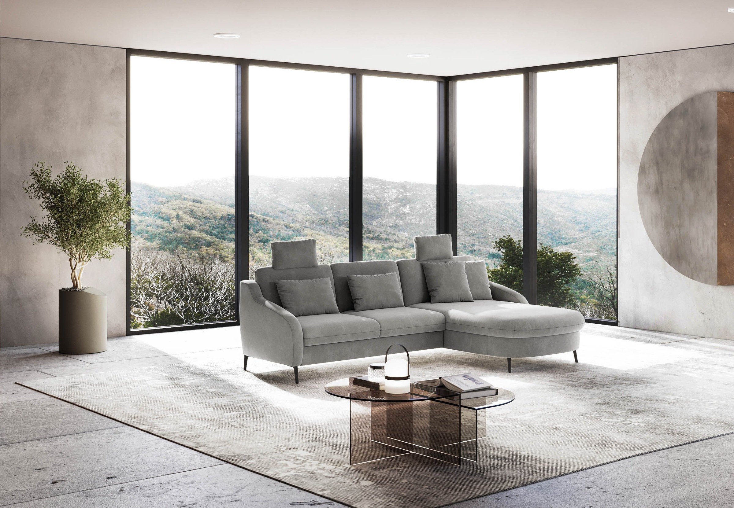 sit&more Ecksofa »Soul L-Form«, wahlweise mit Bettfunktion und Bettkasten oder Schubkasten