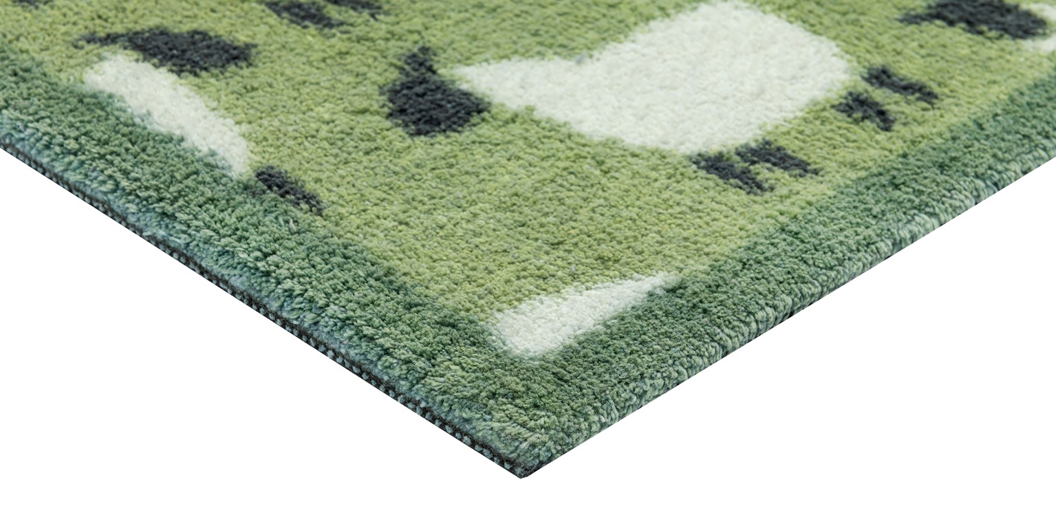 Turtle Mat Fußmatte »Flock Green«, rechteckig, 9 mm Höhe