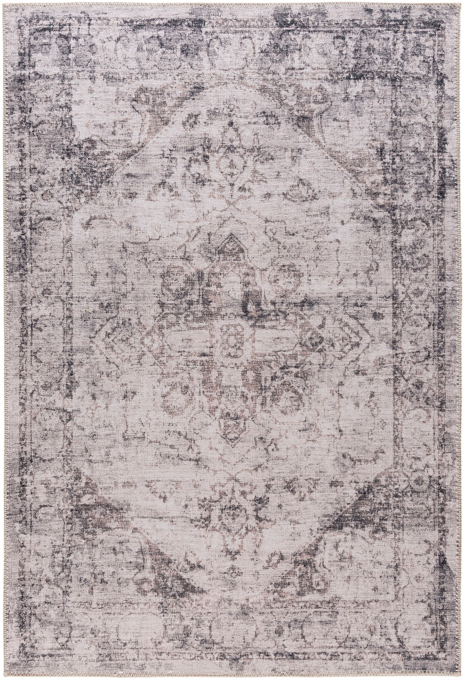 Sehrazat Teppich »Vintage 3510«, rechteckig, 4 mm Höhe, Kurzflor, waschbar, Chenille mit Baumwolle, Wohnzimmer