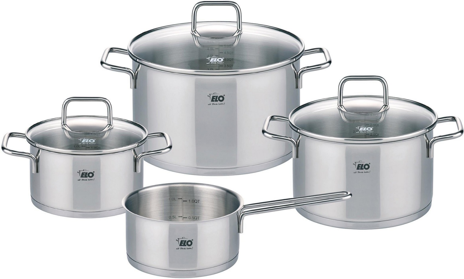 Elo Topf-Set »Citrin« Edelstahl Set, je 1 Fleischtopf Ø 16/20/24 cm, 1x Sti günstig online kaufen