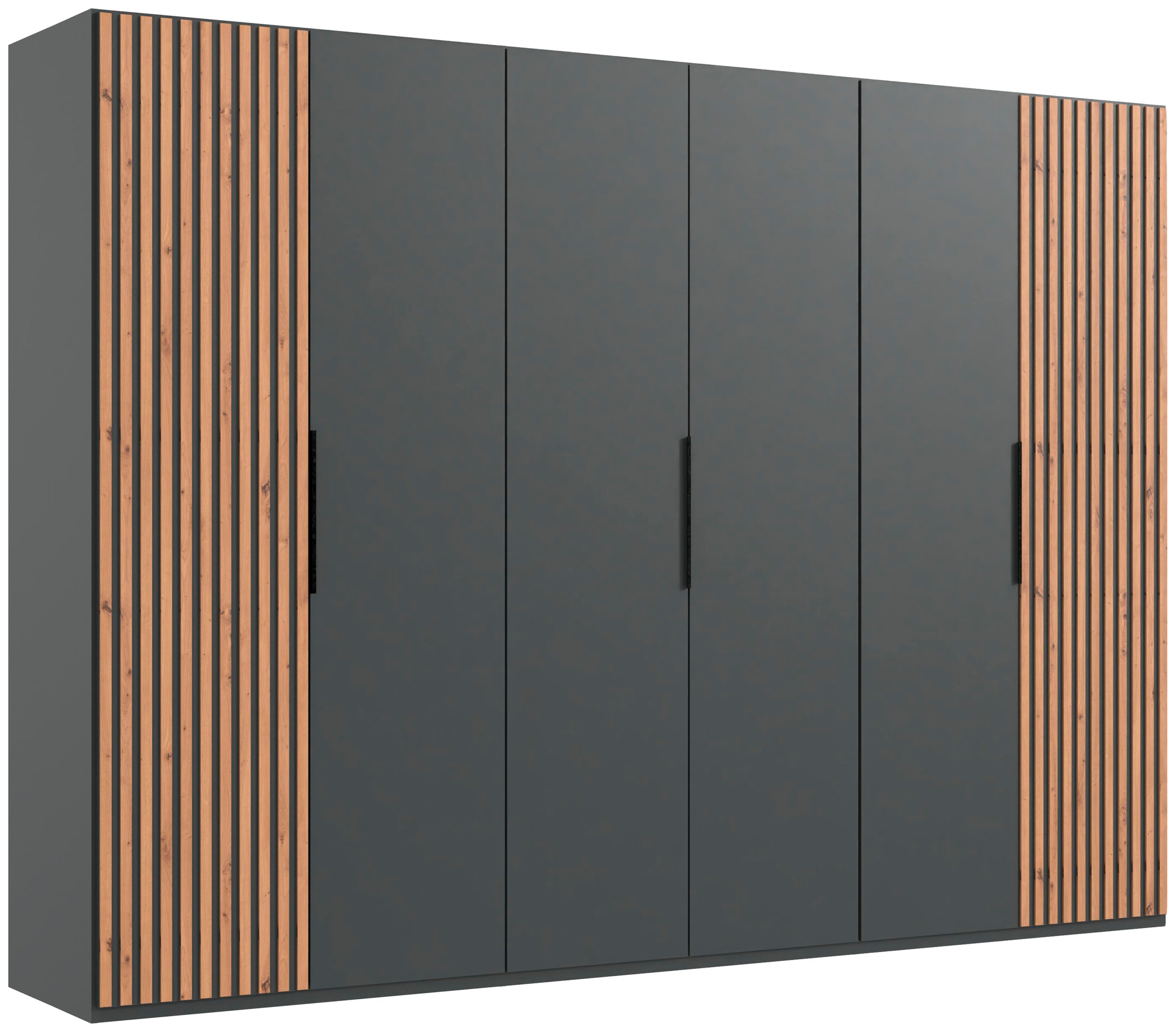 Wimex Drehtürenschrank »Andorra by fresh to go«, Mit 3D-Leisten für Akustikpaneel-Optik