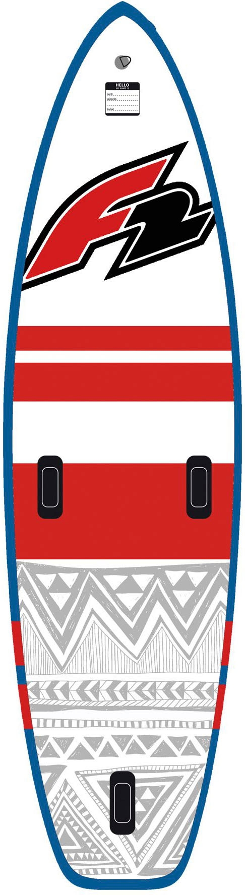 F2 SUP-Board »Glide Surf 10,8 red«, (Packung, 5 tlg.)