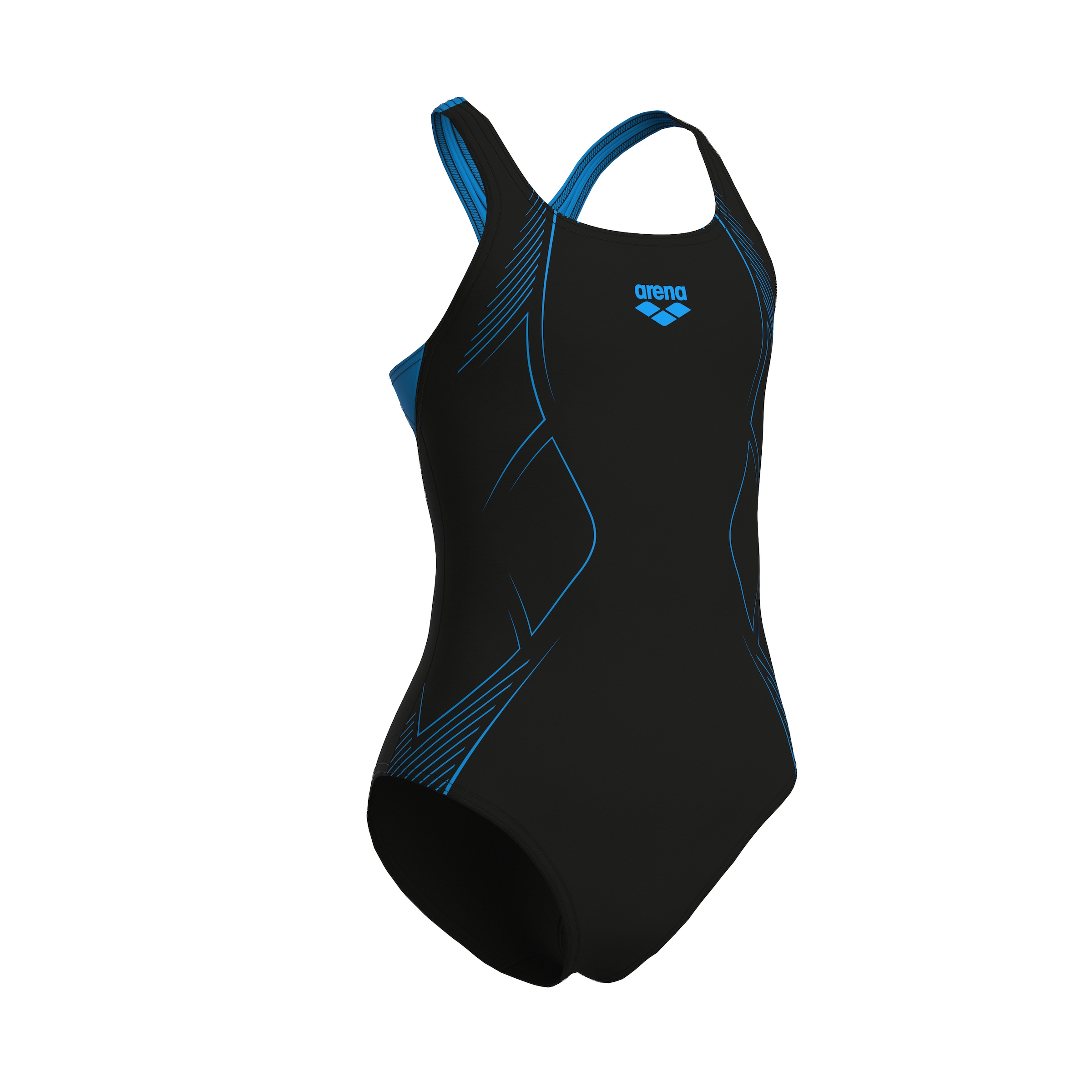 Arena Badeanzug »G ARENA GRAPHIC SWIMSUIT SWIM PRO BACK« für Kinder, sportlicher Stil, mit UV-Schutz UPF50+, chlorbeständig