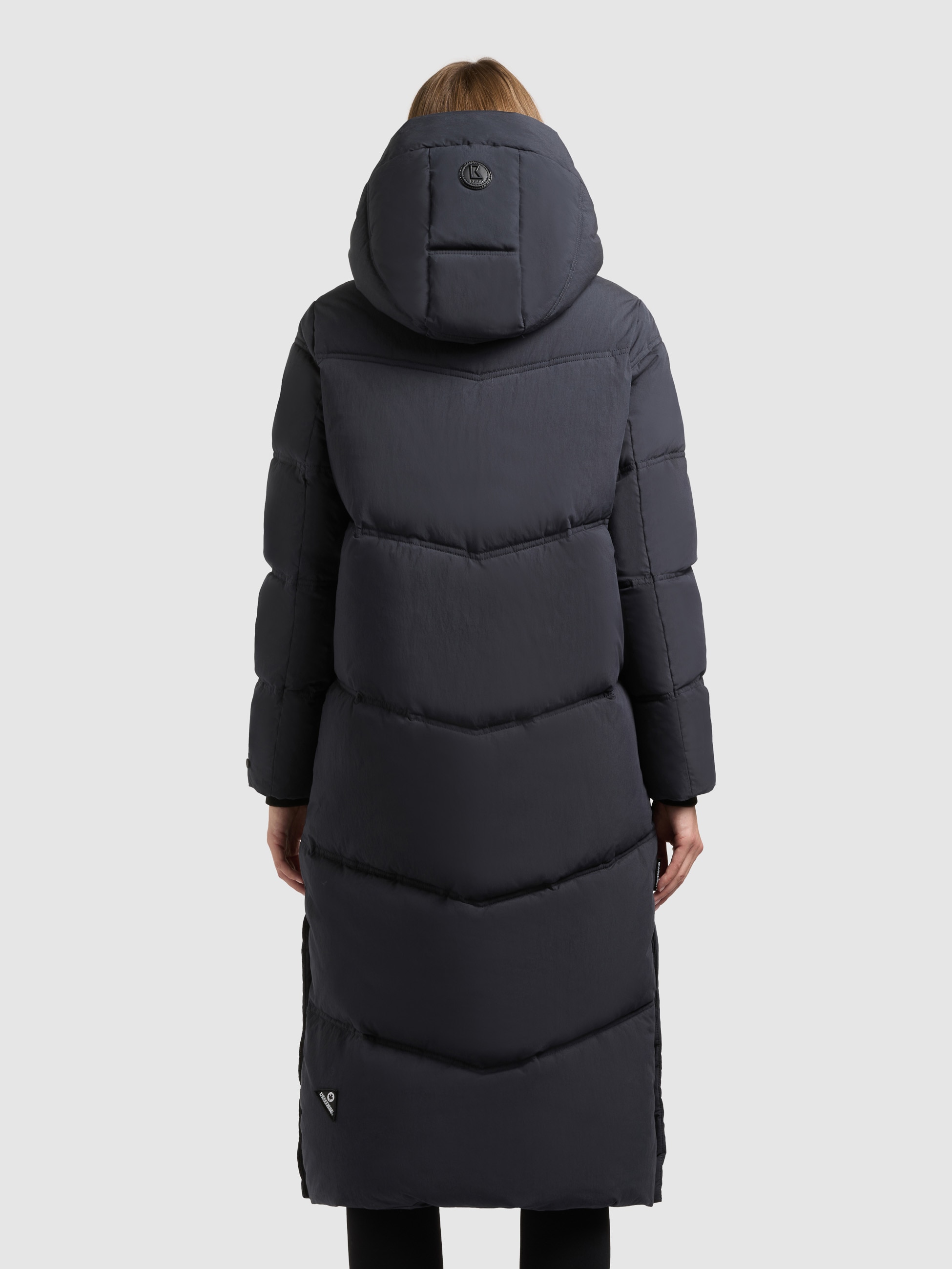khujo Steppmantel »RITZ« praktische Seitenschlitze mit Reißverschluss, abnehmbare Kapuze