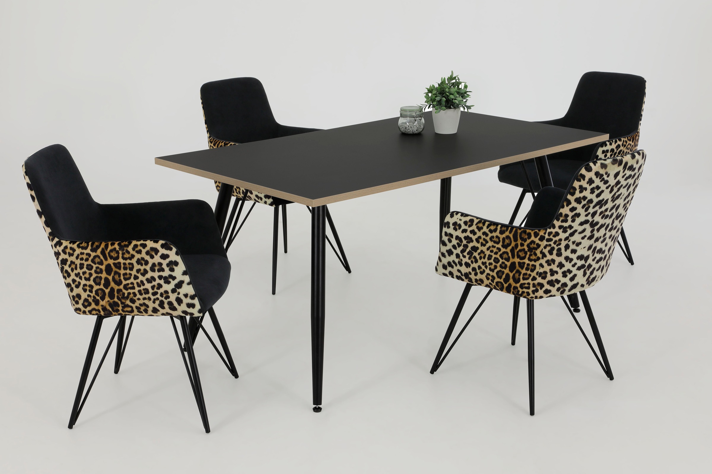 3. Bild von HELA Esstisch, Multiplex Optik, Breite 160 cm