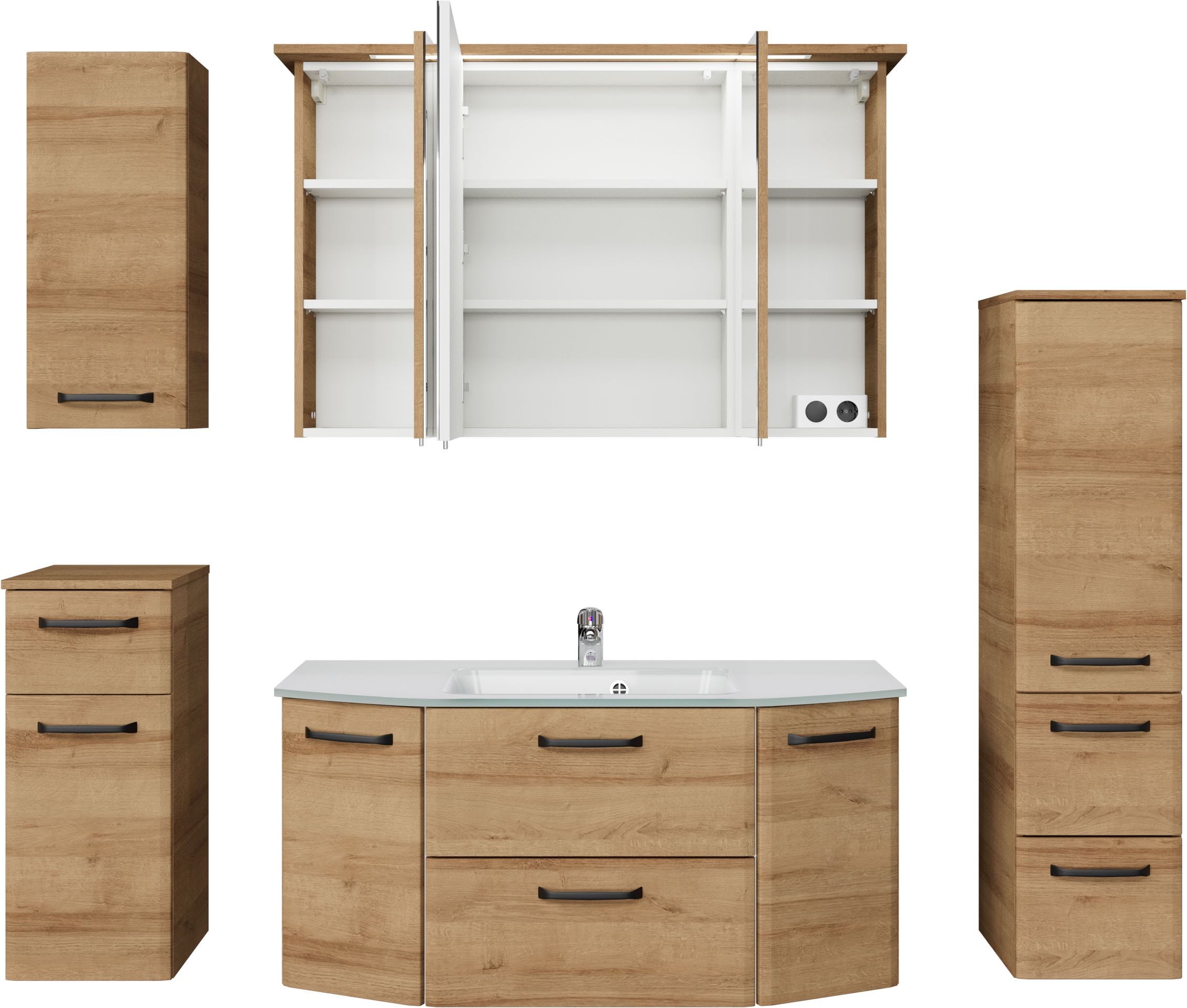 Saphir Badmöbel-Set »Quickset 318, mit Türdämpfer« 6 Stk. tlg.