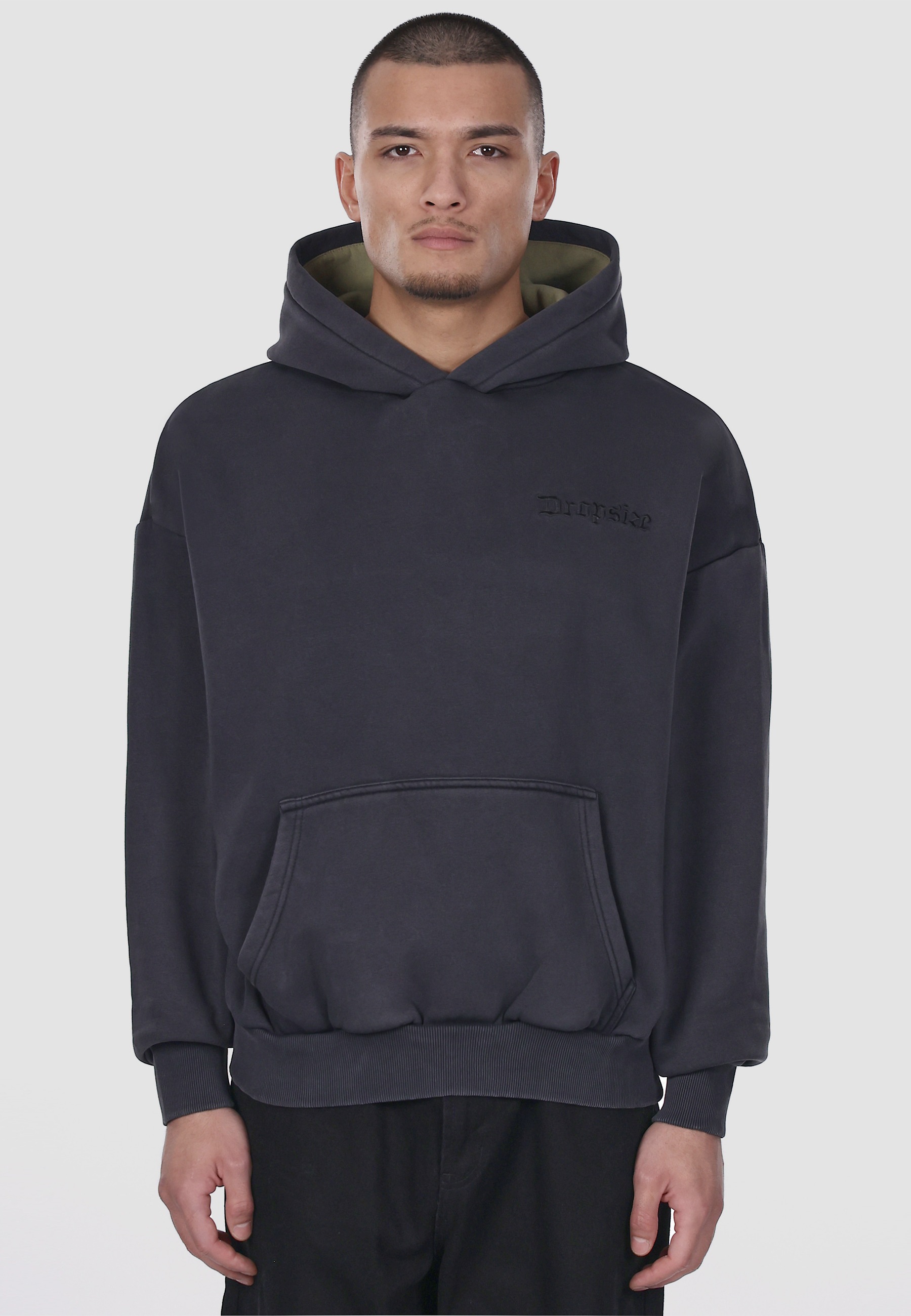 Dropsize Kapuzenpullover »Dropsize HEAVY OVERSIZE EMBO HOODIE« 1 Stk.