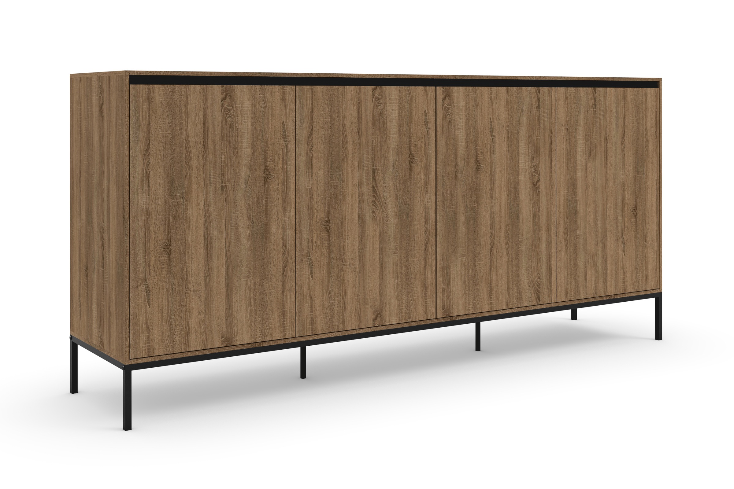 INOSIGN Sideboard »Bari«, Kommode mit 4 Türen und 2 feste Einlegeböden, Bre günstig online kaufen