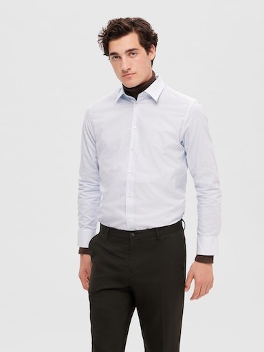 SELECTED Langarmhemd »SLHSLIMSOHO-DETAIL SHIRT LS NOOS«