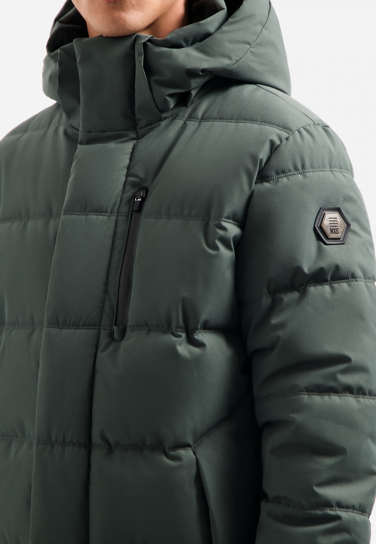 NO EXCESS Parka »No Excess Langer Steppparka SCOTT Jacket«