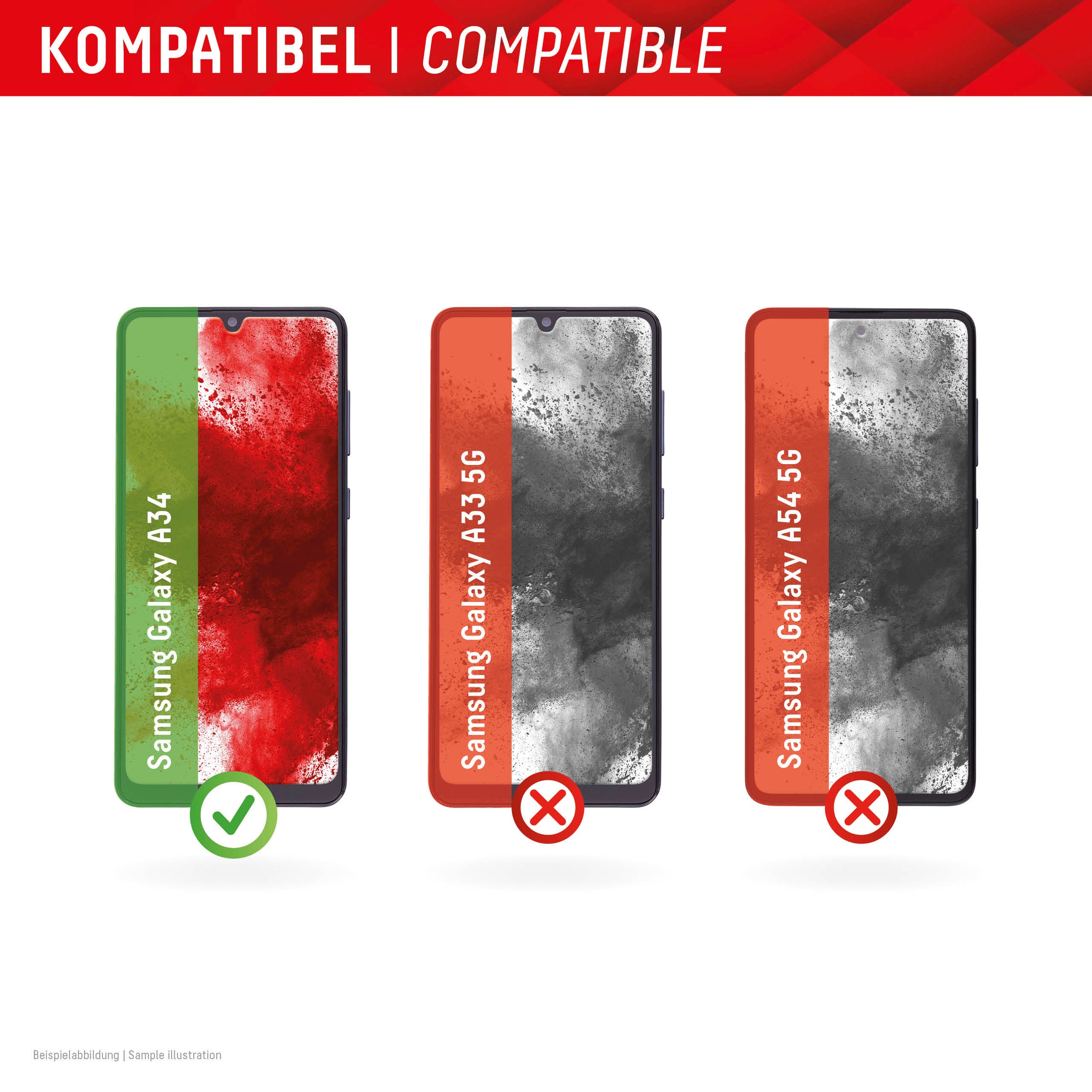 Displex Displayschutzfolie »Real Glass Samsung Galaxy A34 5G« für Samsung Galaxy A34 5G