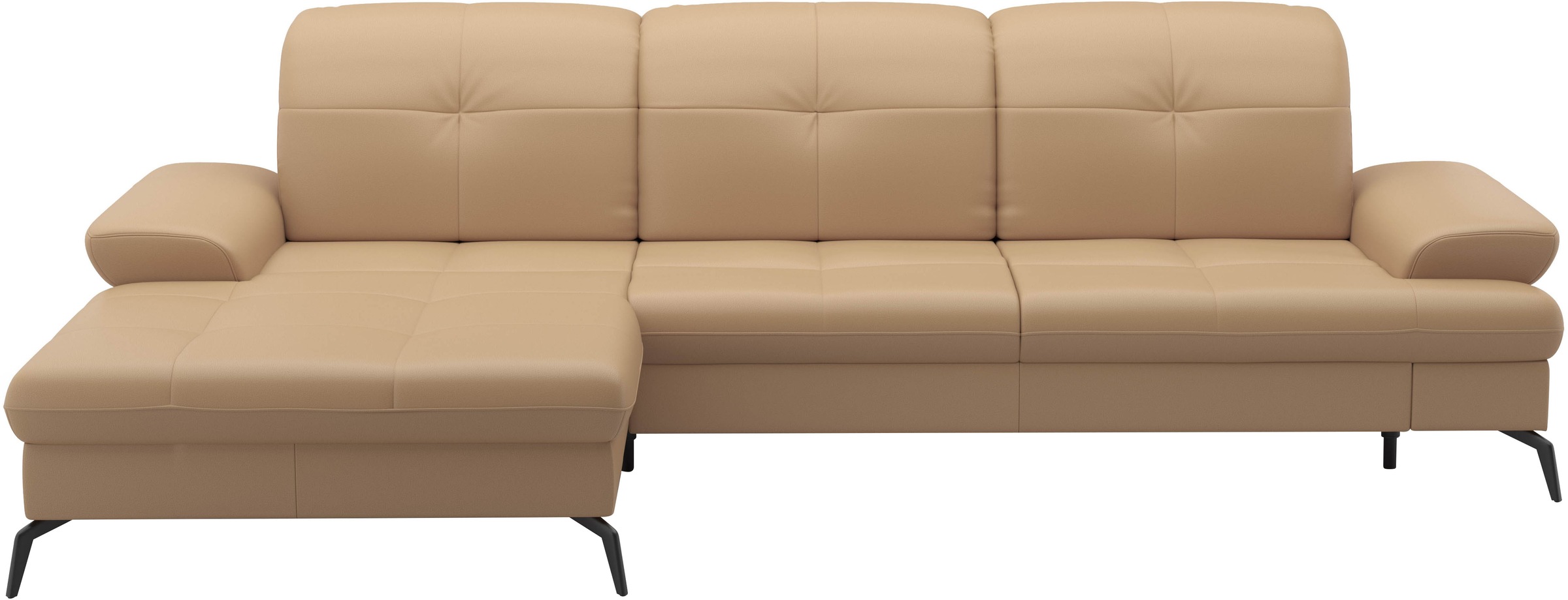 sit&more Ecksofa »Amica, L-Form, inkl. Sitztiefenverstellung & Armteilverstellung«, wahlweise mit Bettfunktion, Bettkasten und Kopfteiverstellung