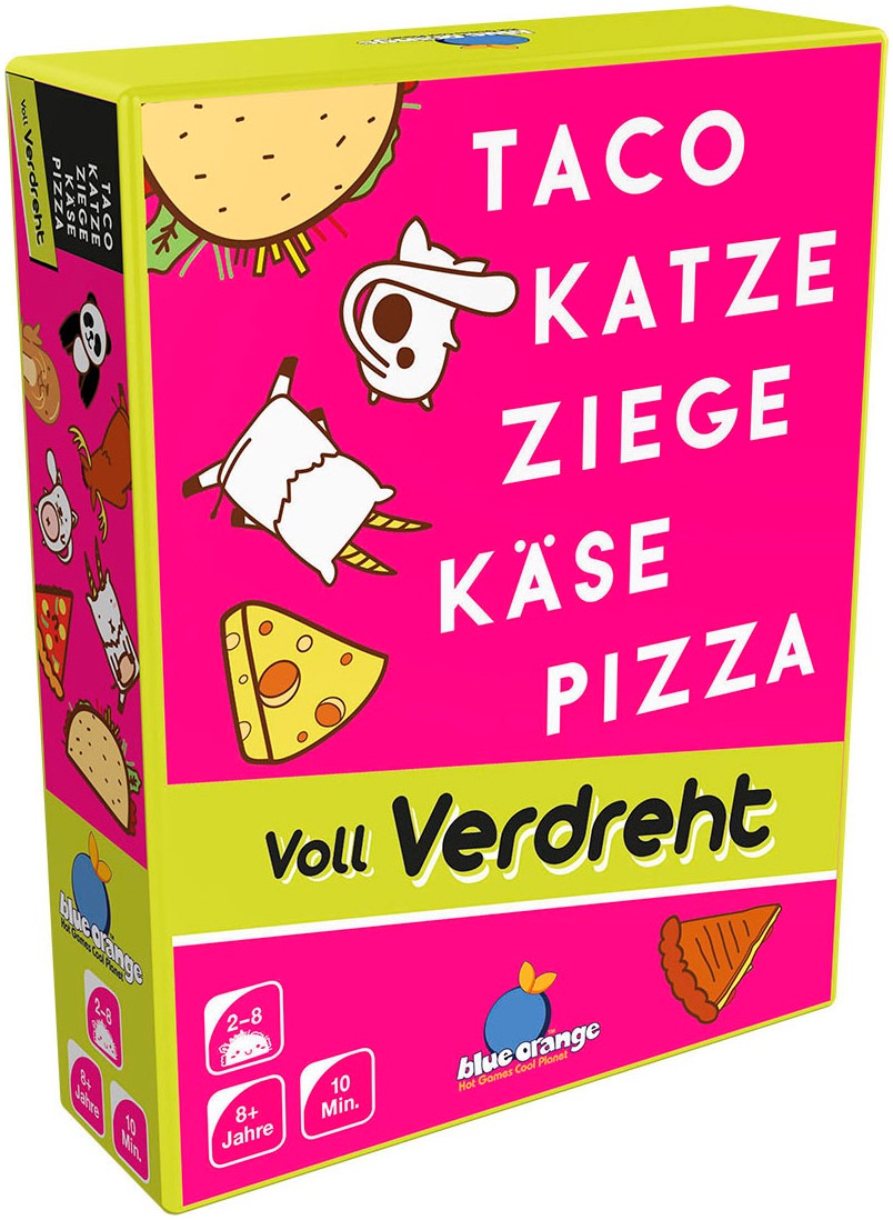Asmodee Spiel »Taco Katze Ziege Käse Pizza: Voll Verdreht«